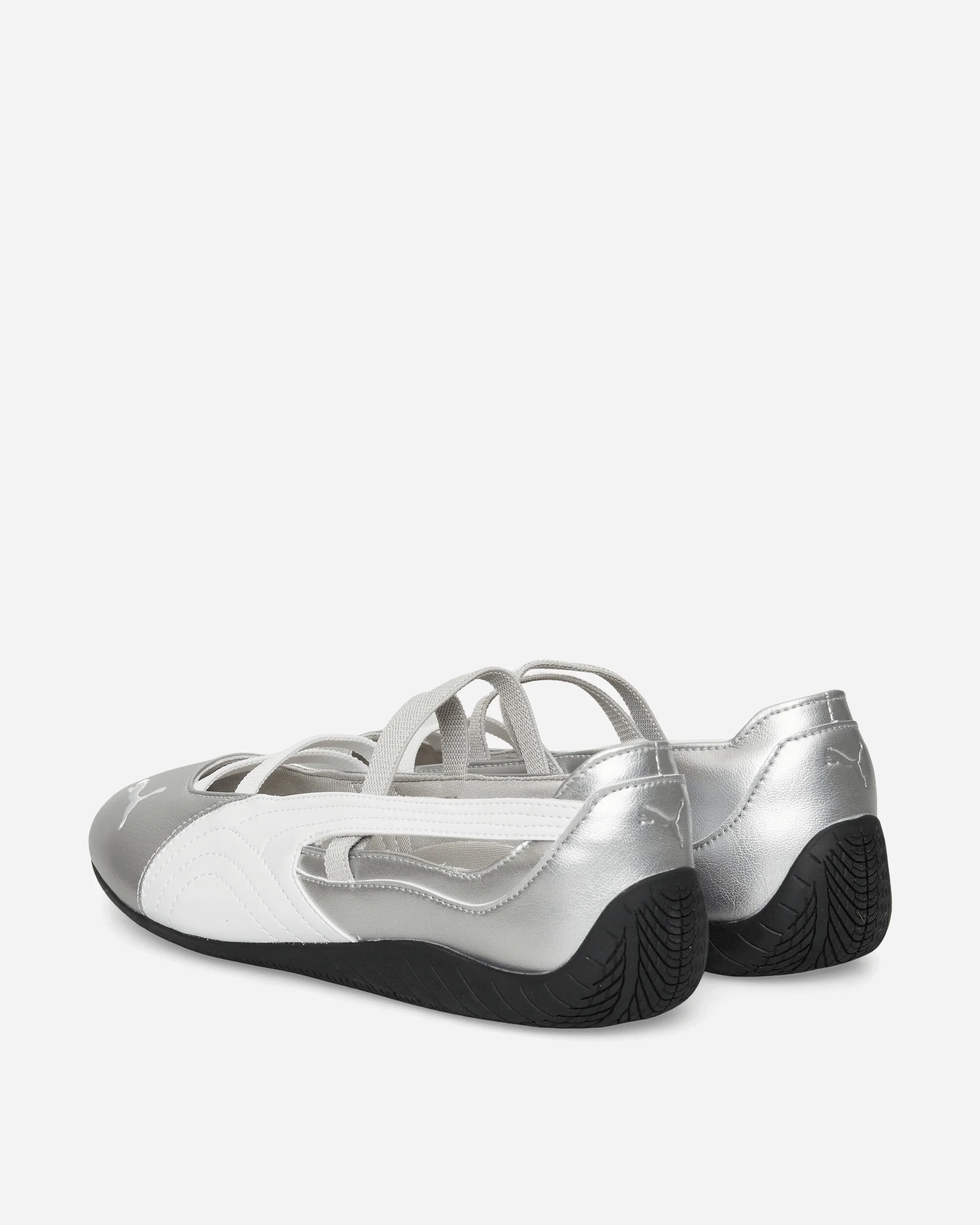 Women's Speedcat Ballet Metallic Shoes Silver / White - Image 4