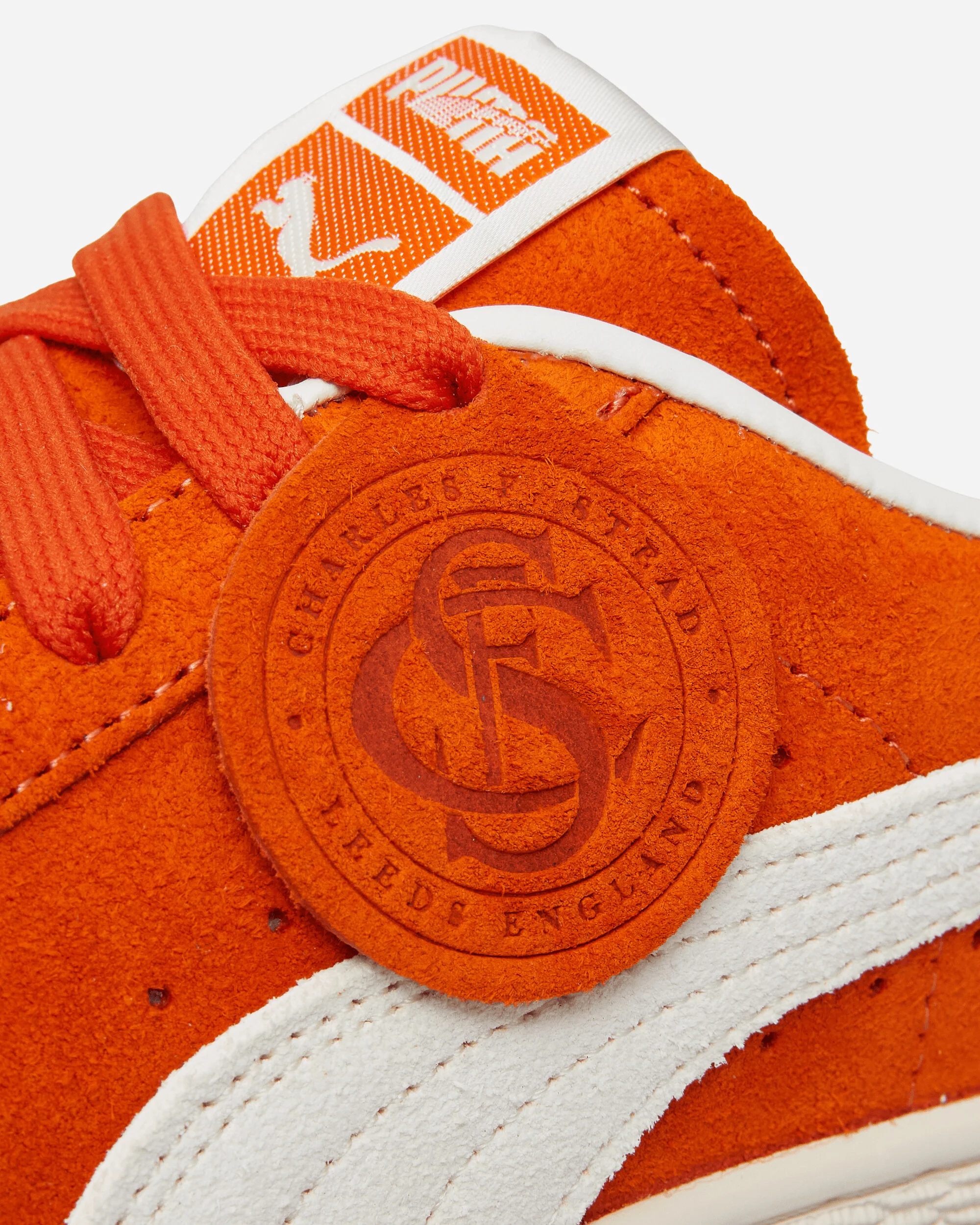 Suede Charles F. Stead IV Sneakers Orange Glo / White - Image 6