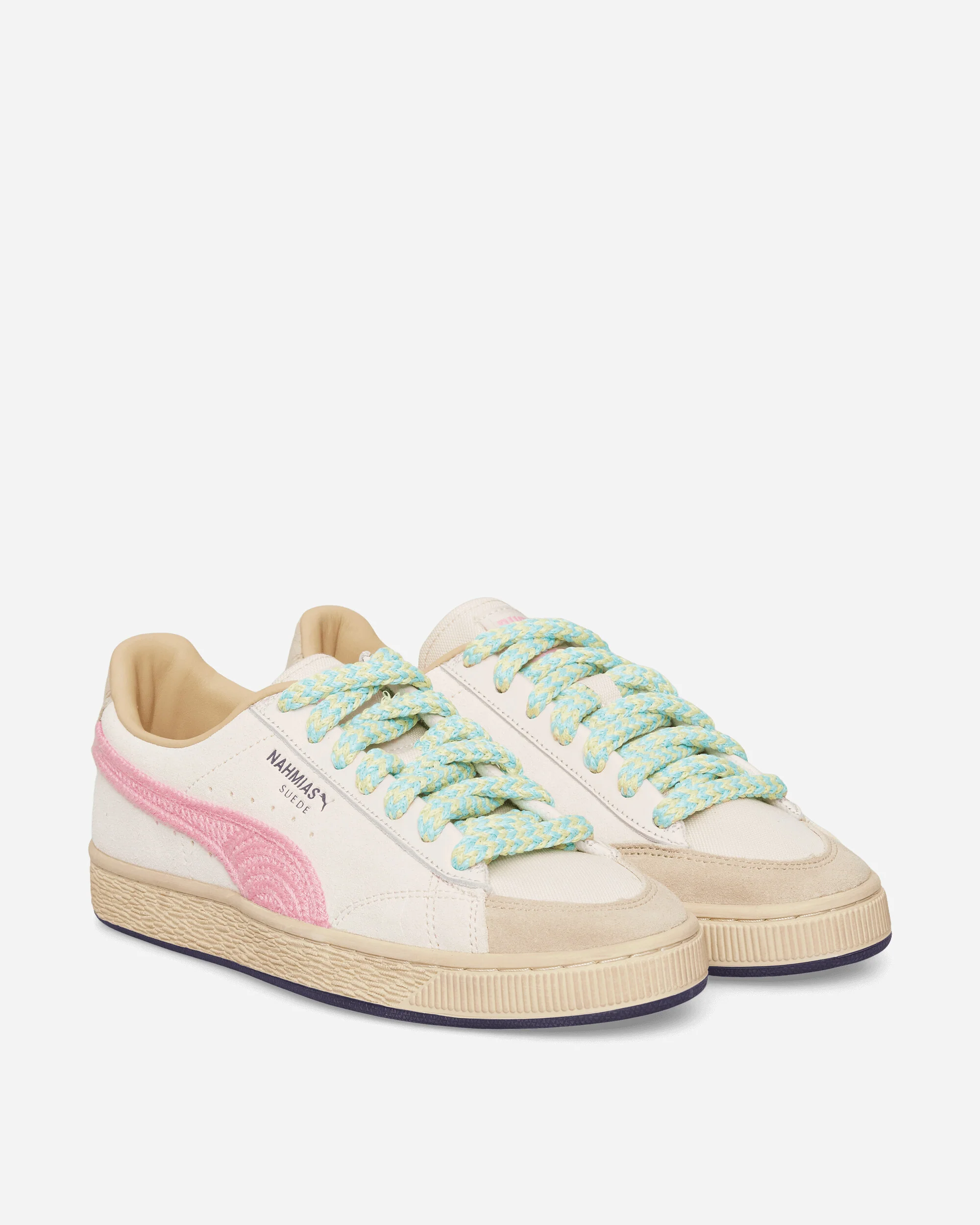 Nahmias Suede Crochet Sneakers Jasmine Flower / Pink Pixel - Image 2