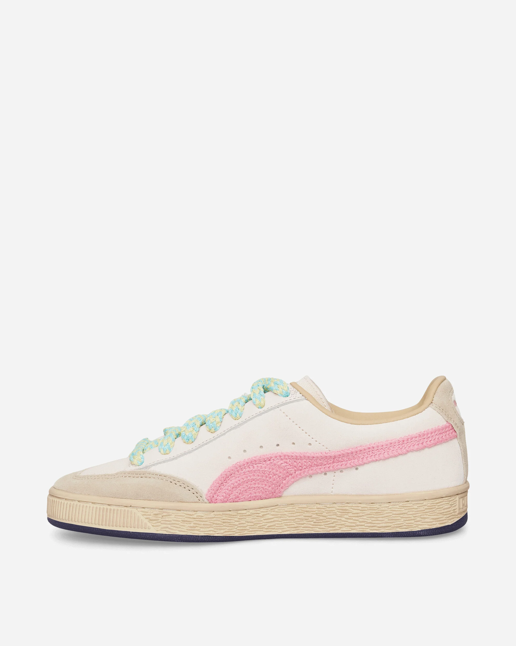 Nahmias Suede Crochet Sneakers Jasmine Flower / Pink Pixel - Image 3