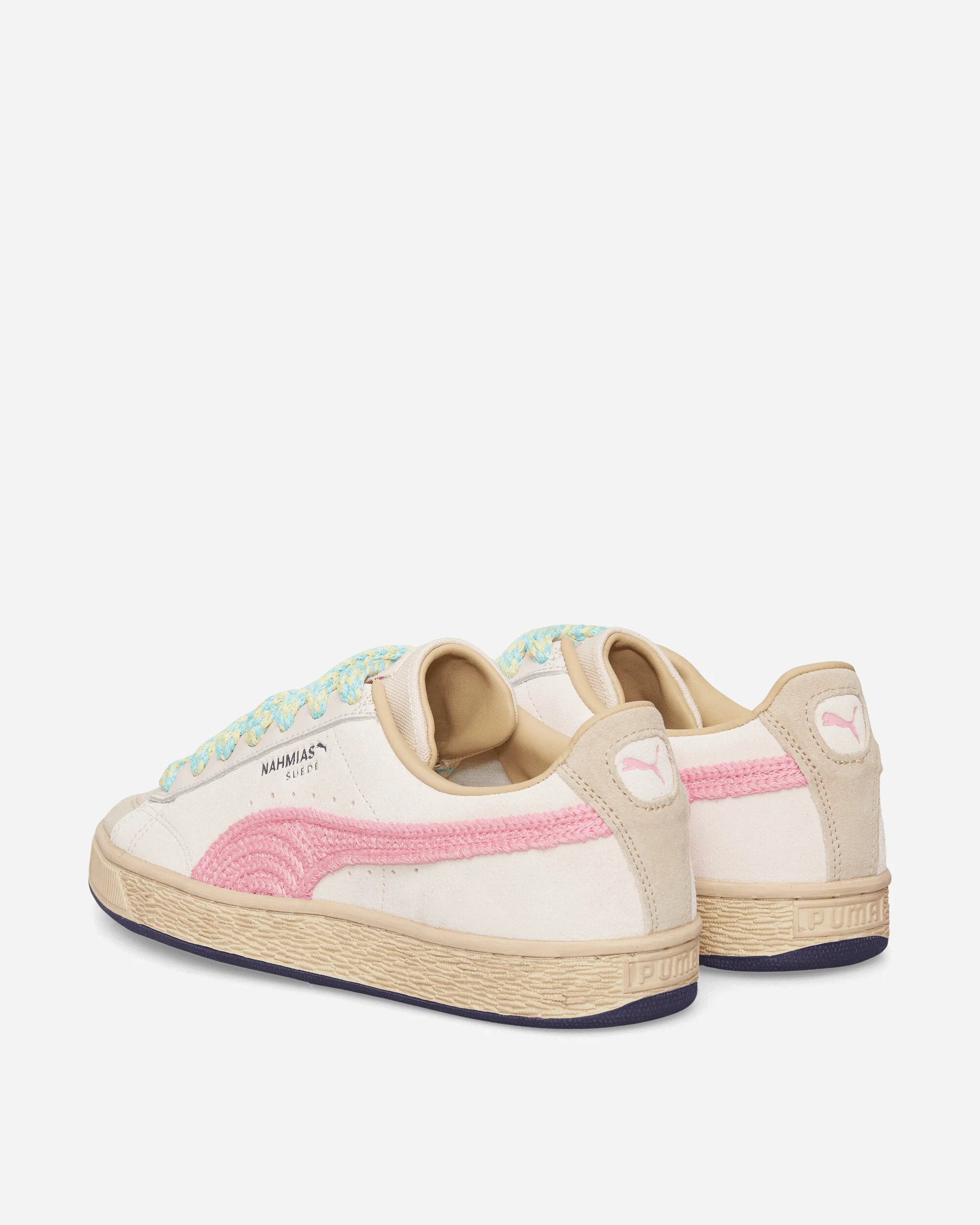 Nahmias Suede Crochet Sneakers Jasmine Flower / Pink Pixel - Image 4