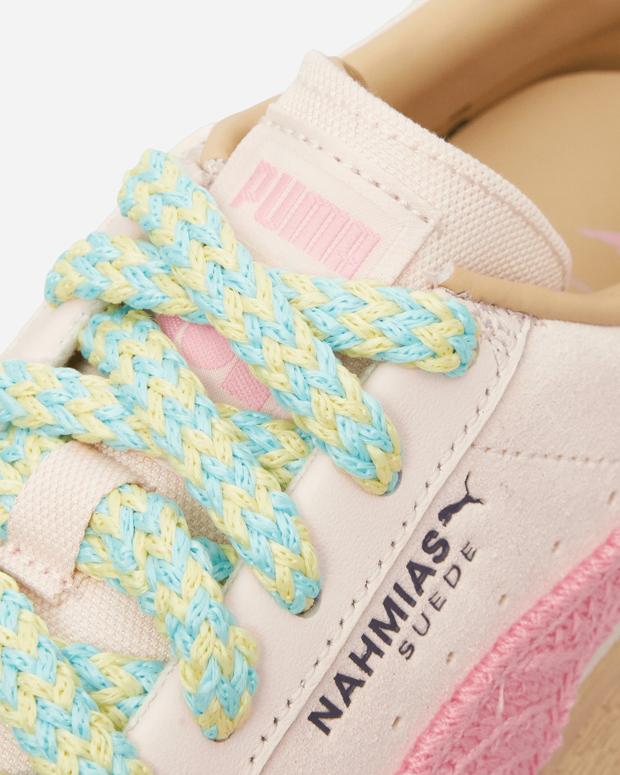 Nahmias Suede Crochet Sneakers Jasmine Flower / Pink Pixel - Image 6