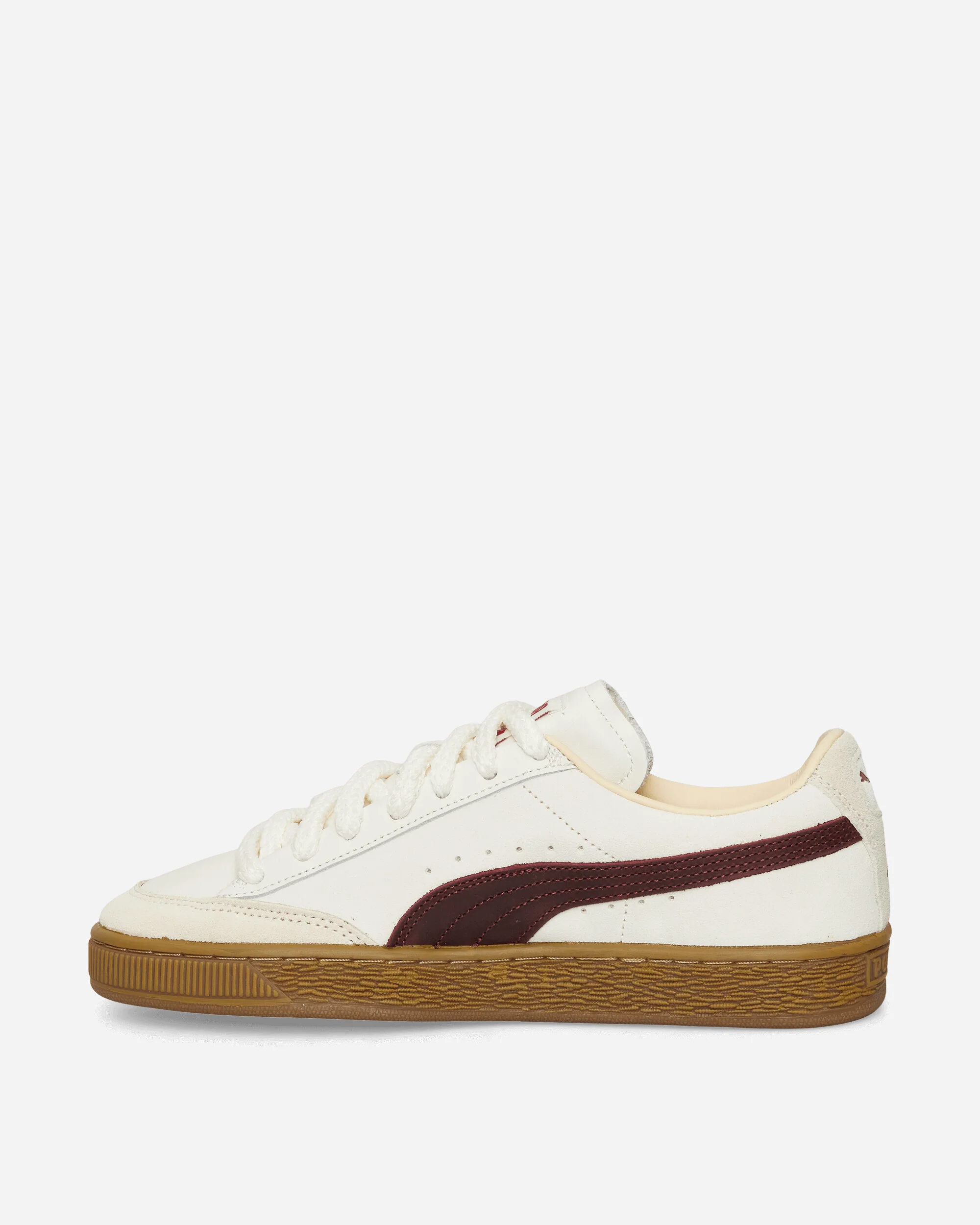 Nahmias Suede Vintage Red Sneakers Warm White / For All Time Red - Image 3