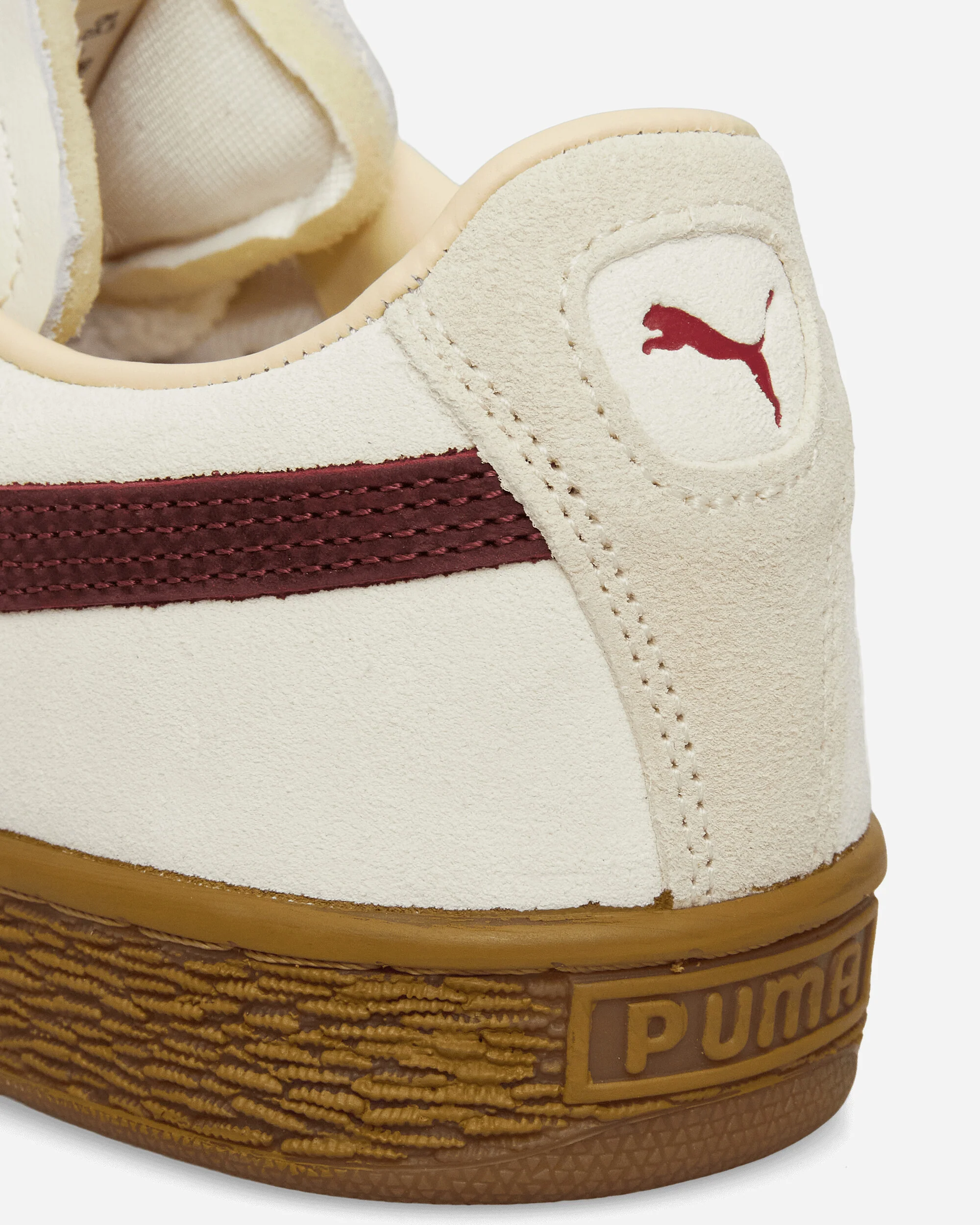 Nahmias Suede Vintage Red Sneakers Warm White / For All Time Red - Image 7
