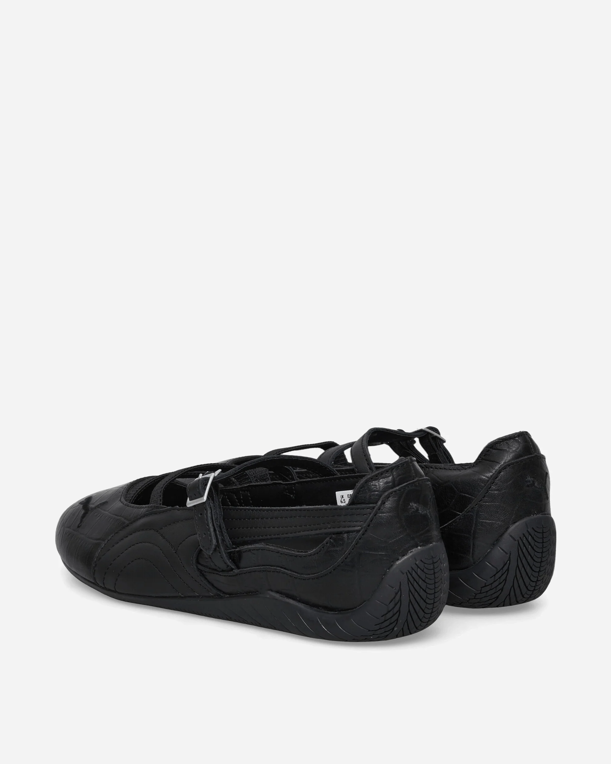 Women's Speedcat Ballet Croc Print Sneakers Black / Cool Dark Gray - Image 4