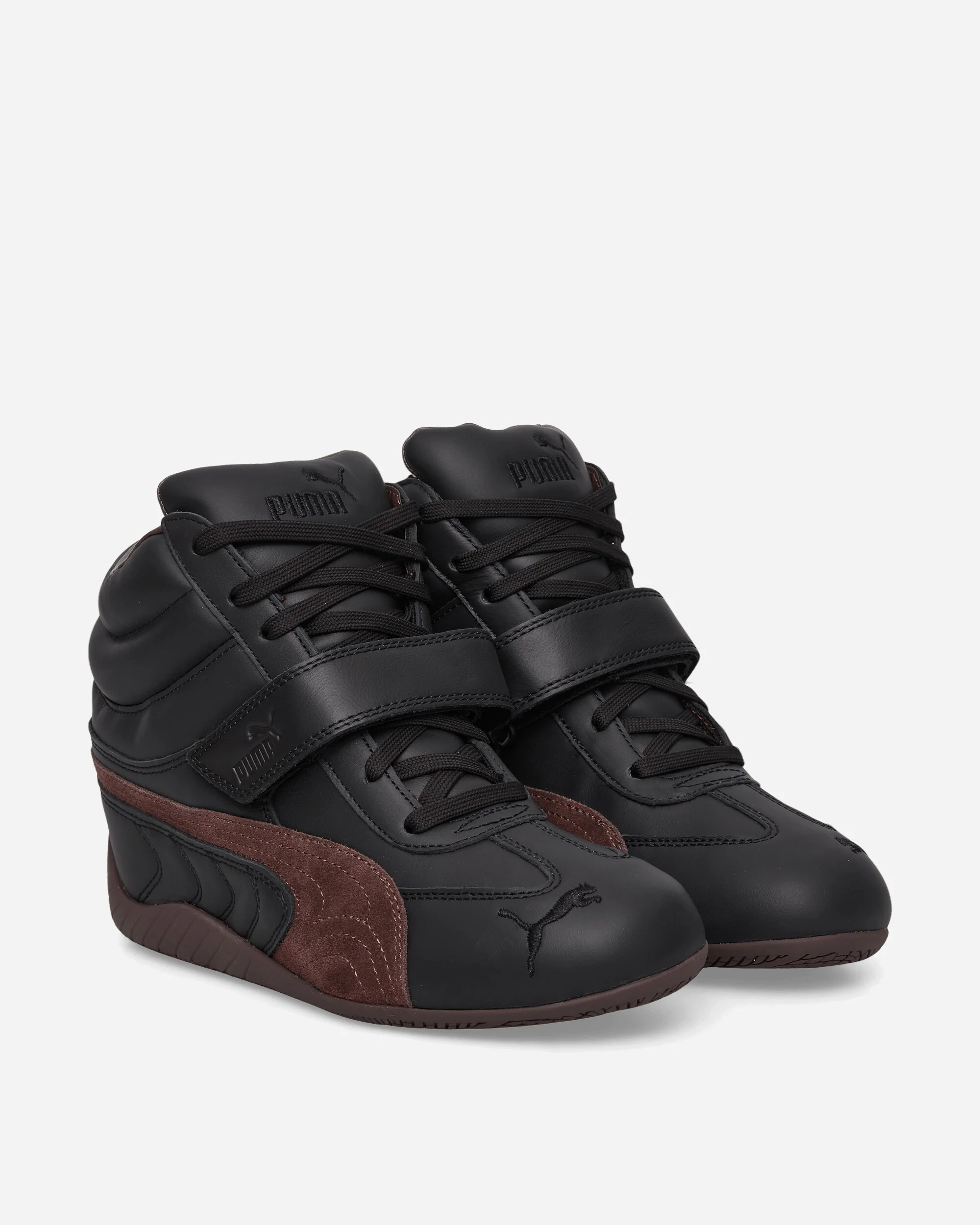 Women's Speedcat Wedge Sneakers Black / Chocolate Brown - Image 2