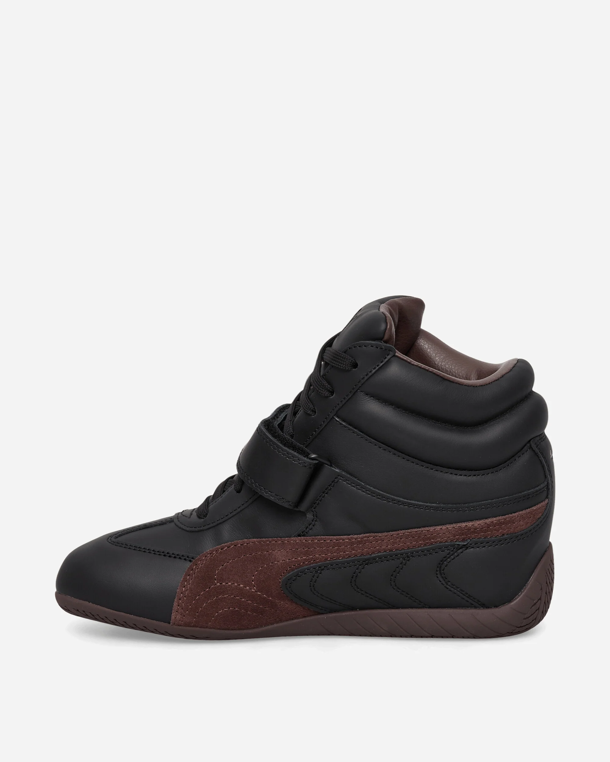 Women's Speedcat Wedge Sneakers Black / Chocolate Brown - Image 3