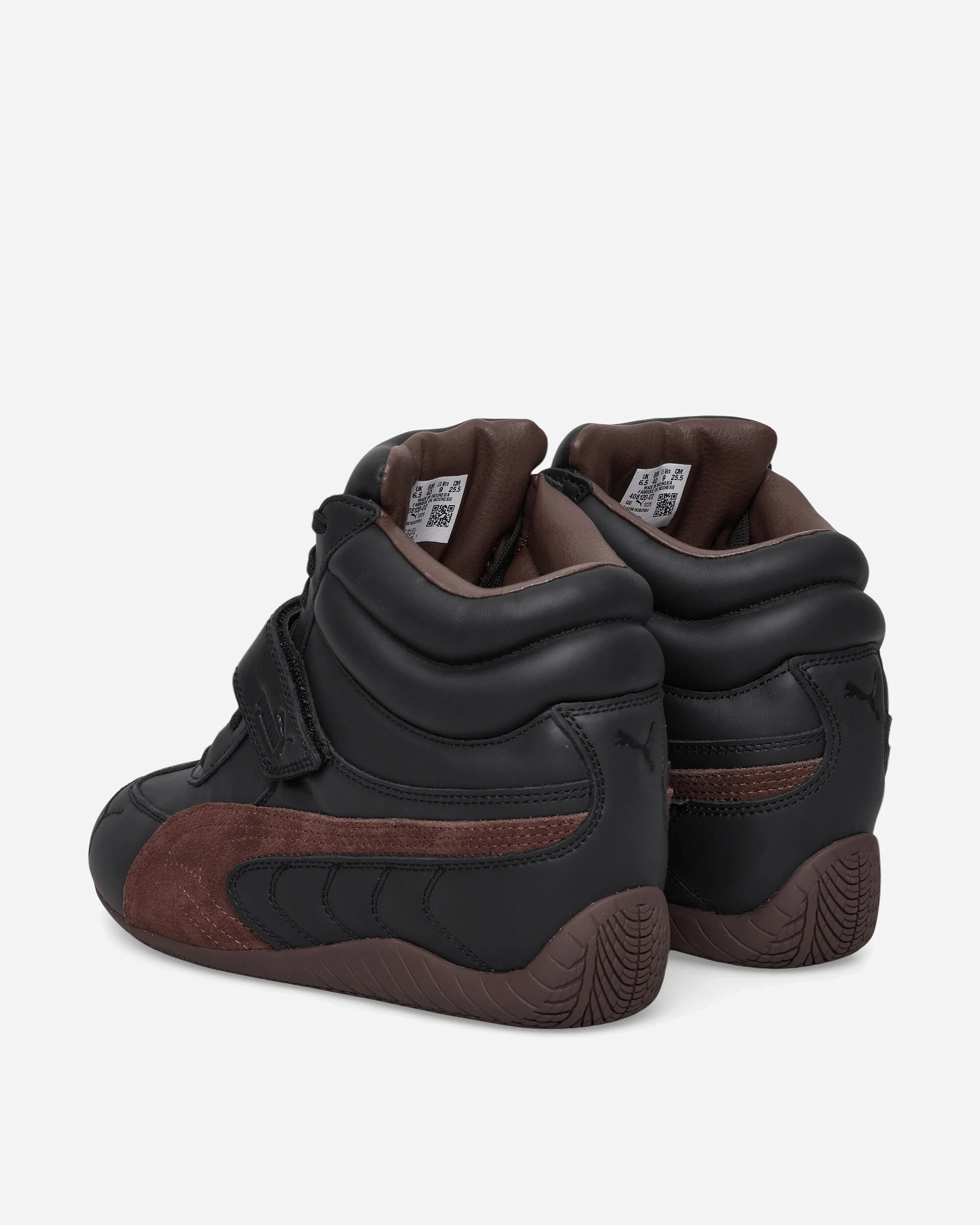 Women's Speedcat Wedge Sneakers Black / Chocolate Brown - Image 4