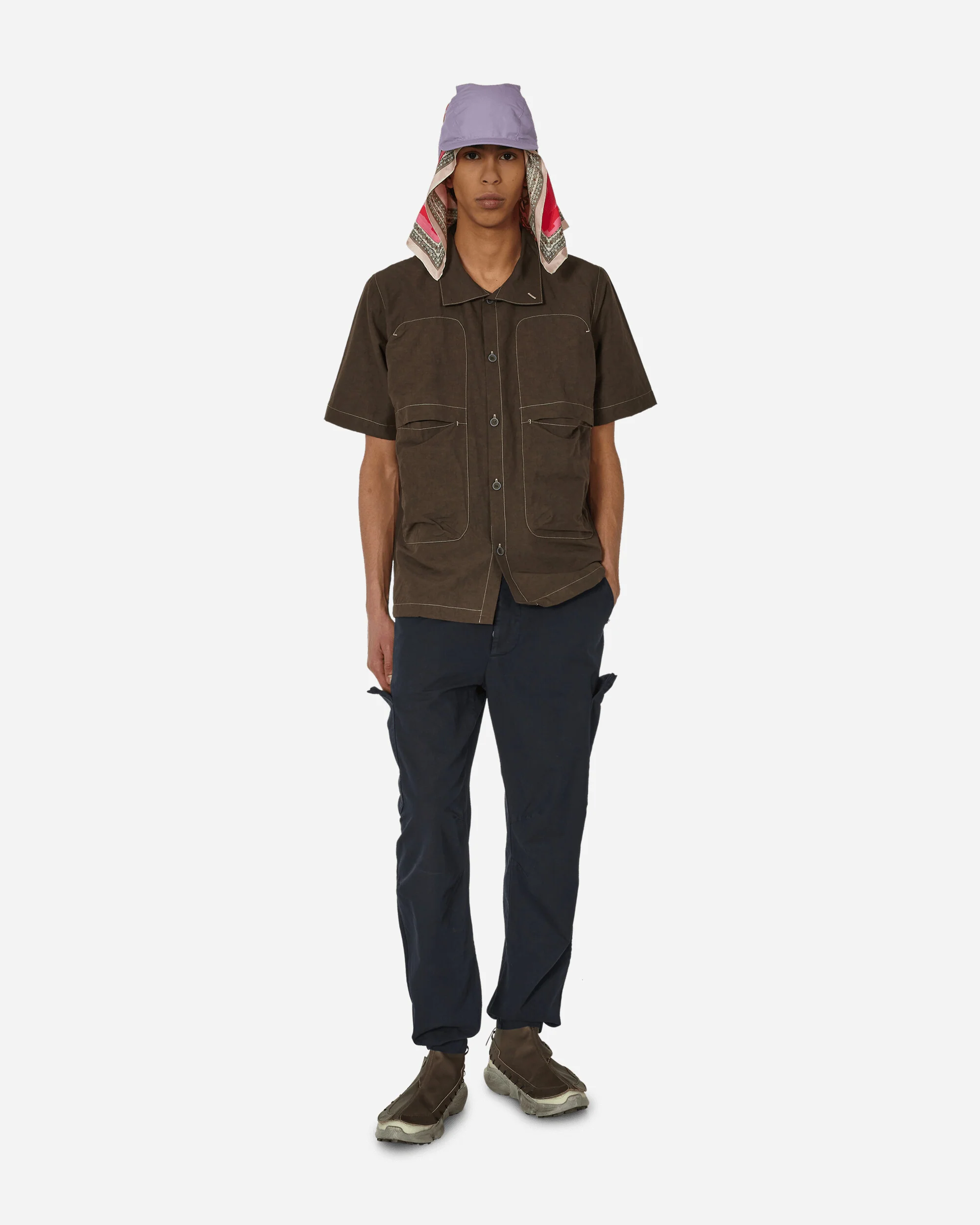 Glems Shortsleeve Shirt Chocolate Brown - Image 4