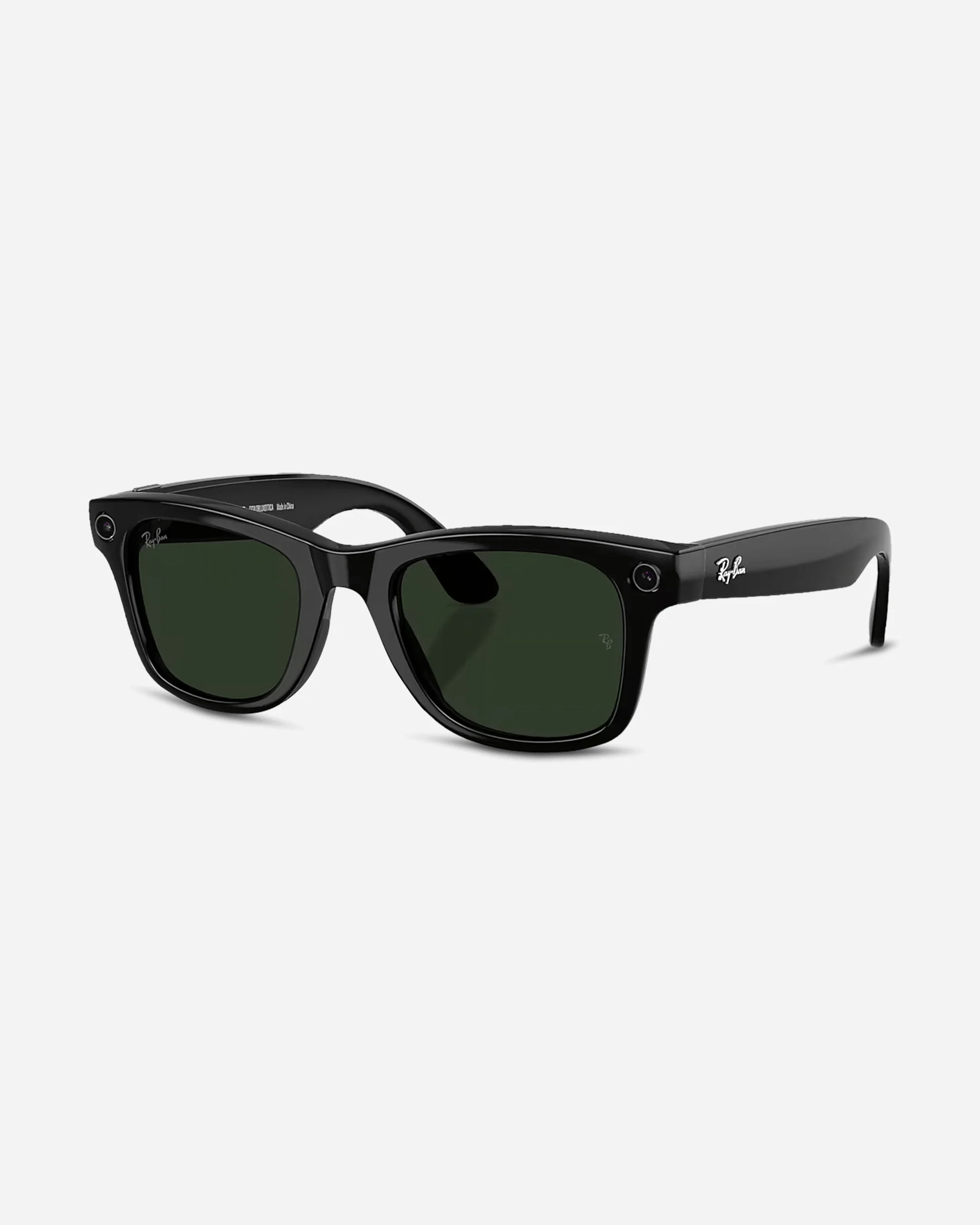 Wayfarer Gen 2 Sunglasses Shiny Black / Clear / Graphite Green Transitions - Image 3