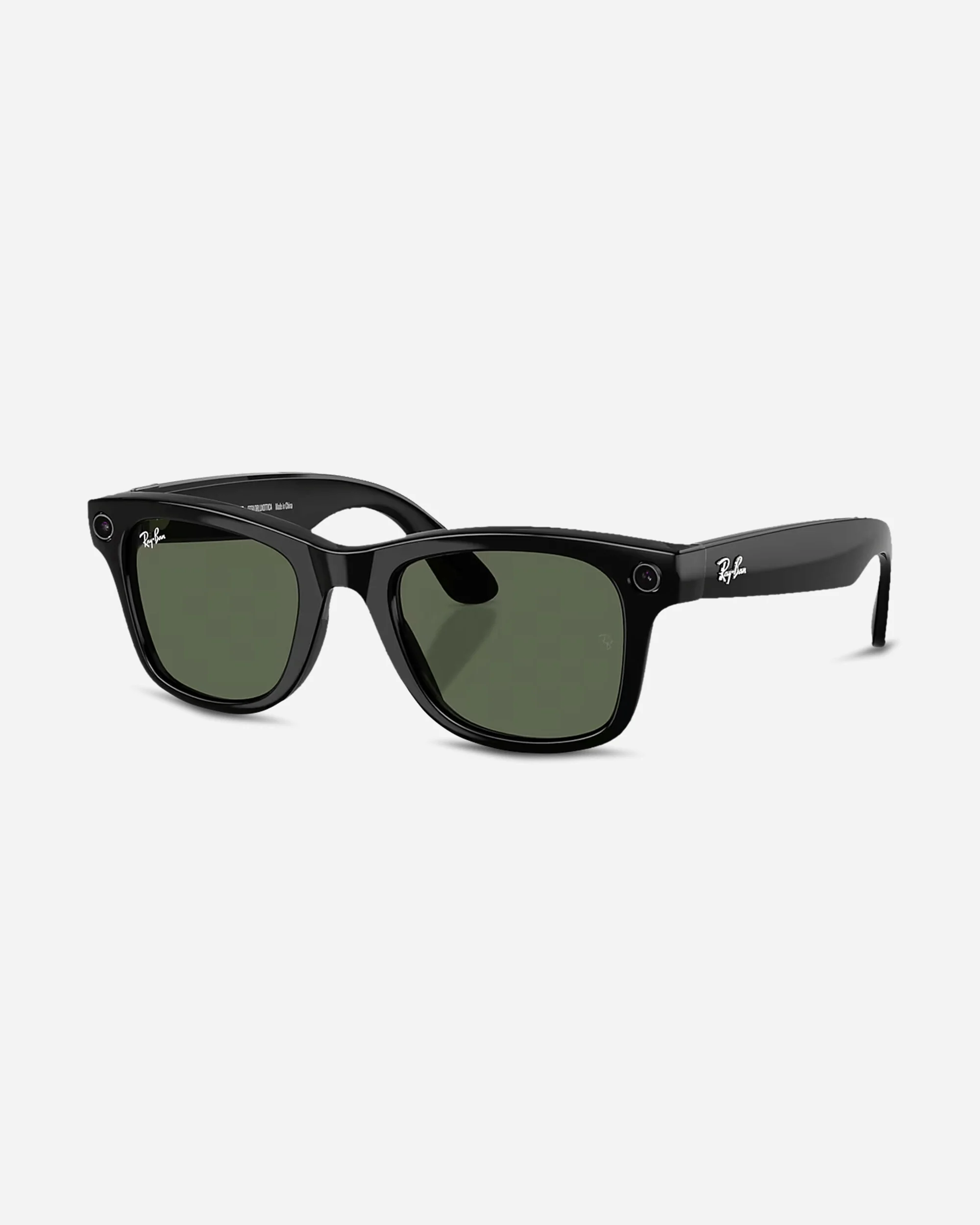 Wayfarer Gen 2 Sunglasses Shiny Black / G-15 Green - Image 3
