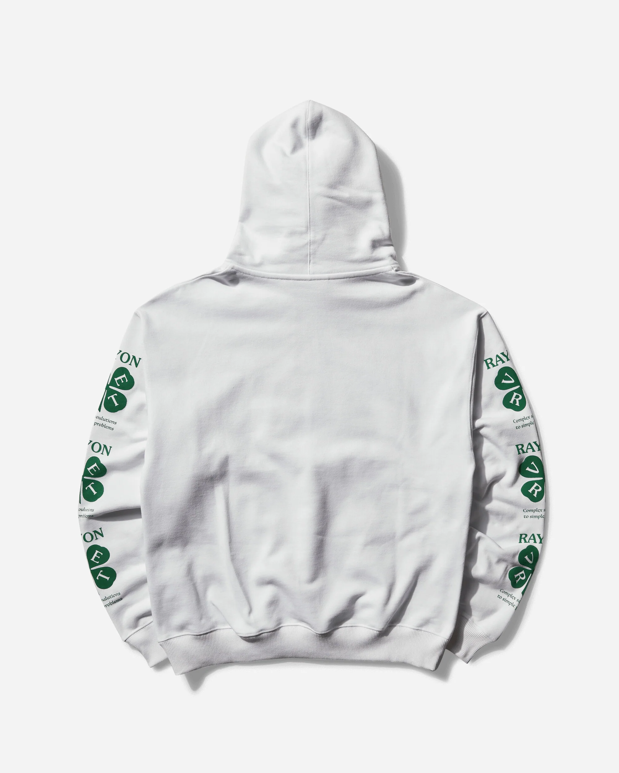 Men's Fleece Pullover Hoodie Ghost White - Image 2