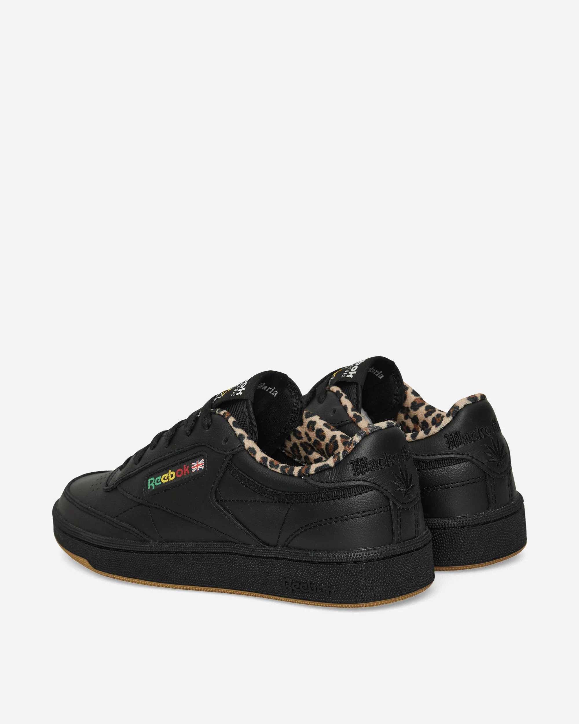 WACKO MARIA Club C 85 Vintage Sneakers Black / Leopard - Image 4