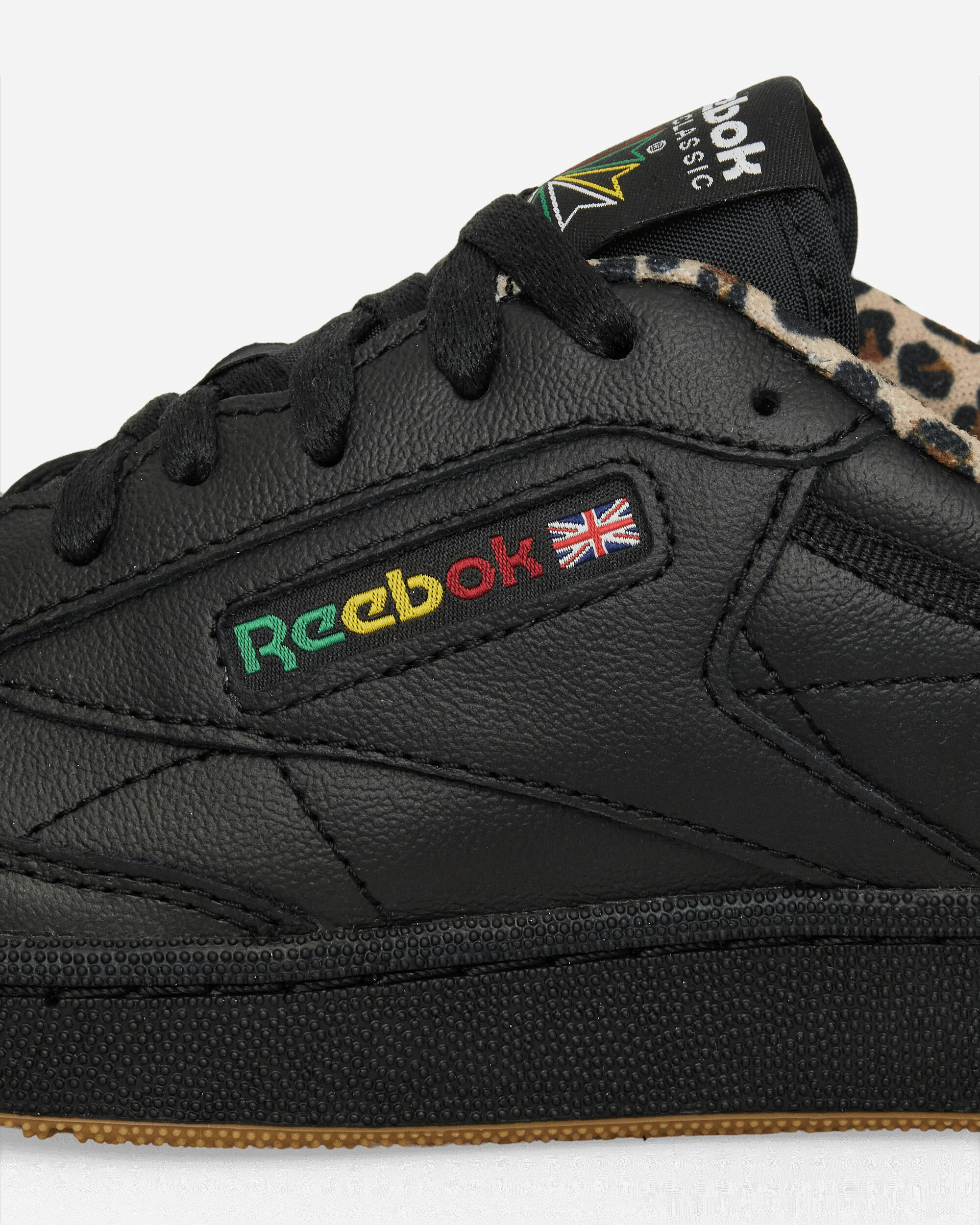 WACKO MARIA Club C 85 Vintage Sneakers Black / Leopard - Image 7