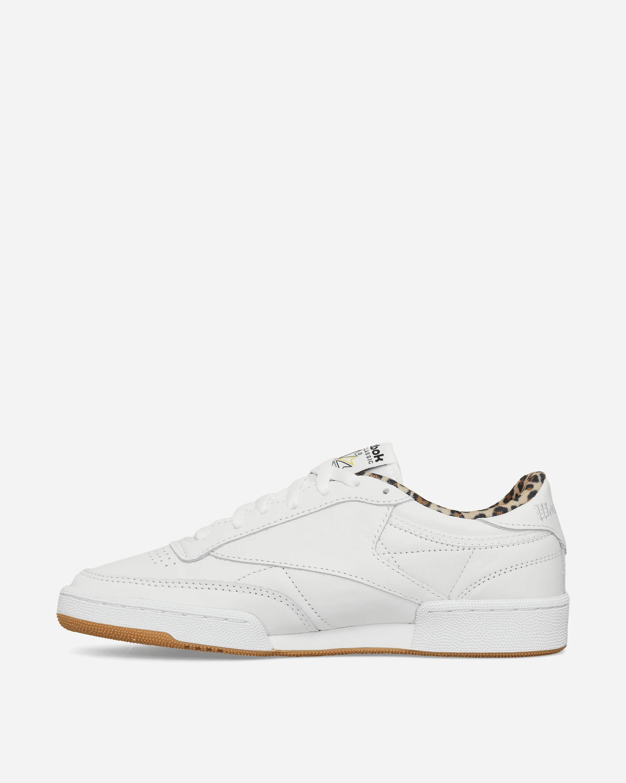 WACKO MARIA Club C 85 Vintage Sneakers White / Leopard - Image 3