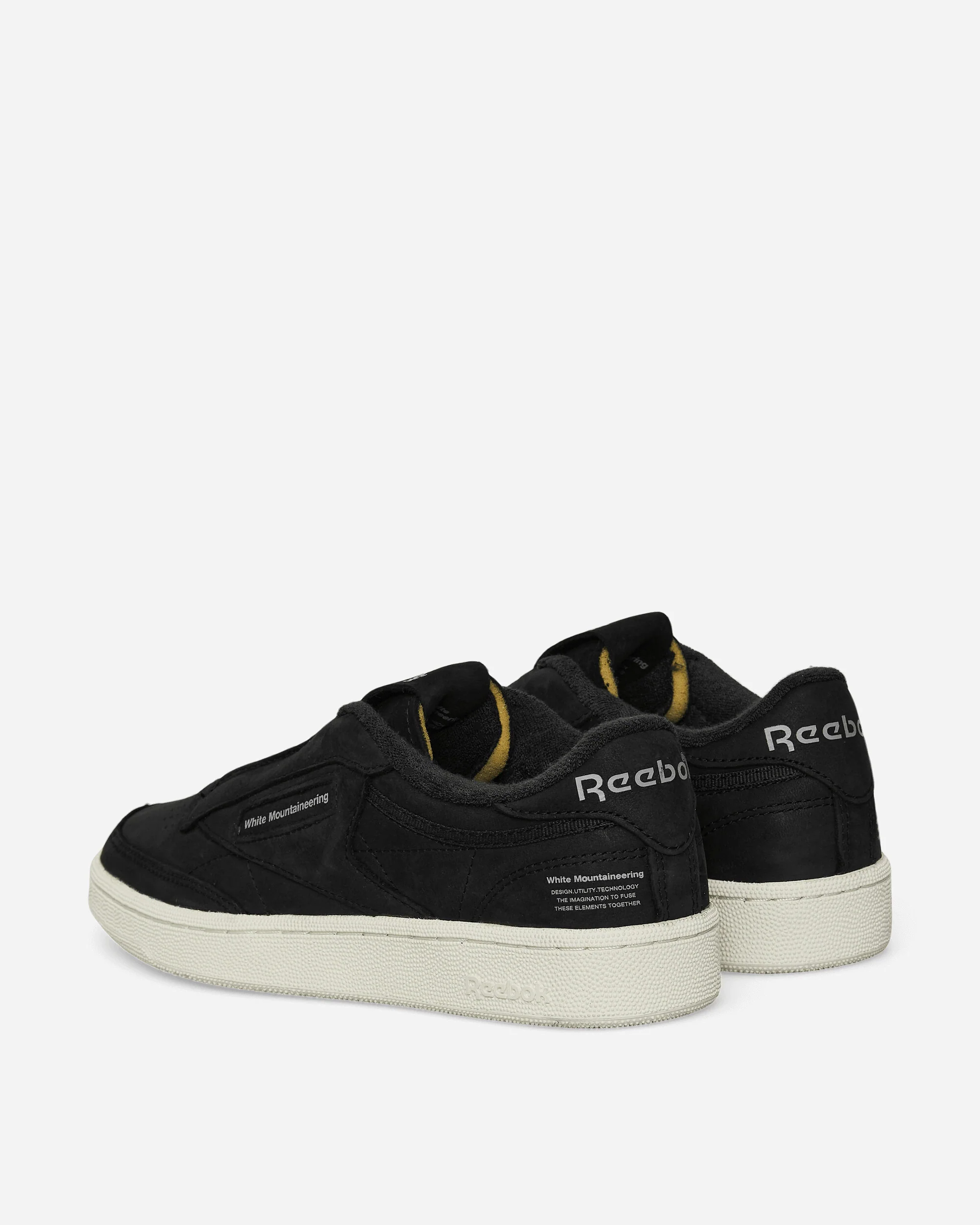 White Mountaineering Club C 85 Sneakers Black / Chalk / Grey - Image 4