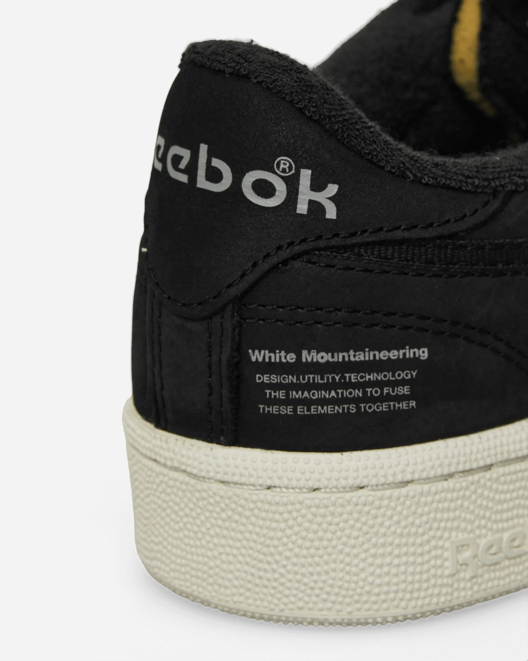 White Mountaineering Club C 85 Sneakers Black / Chalk / Grey - Image 7