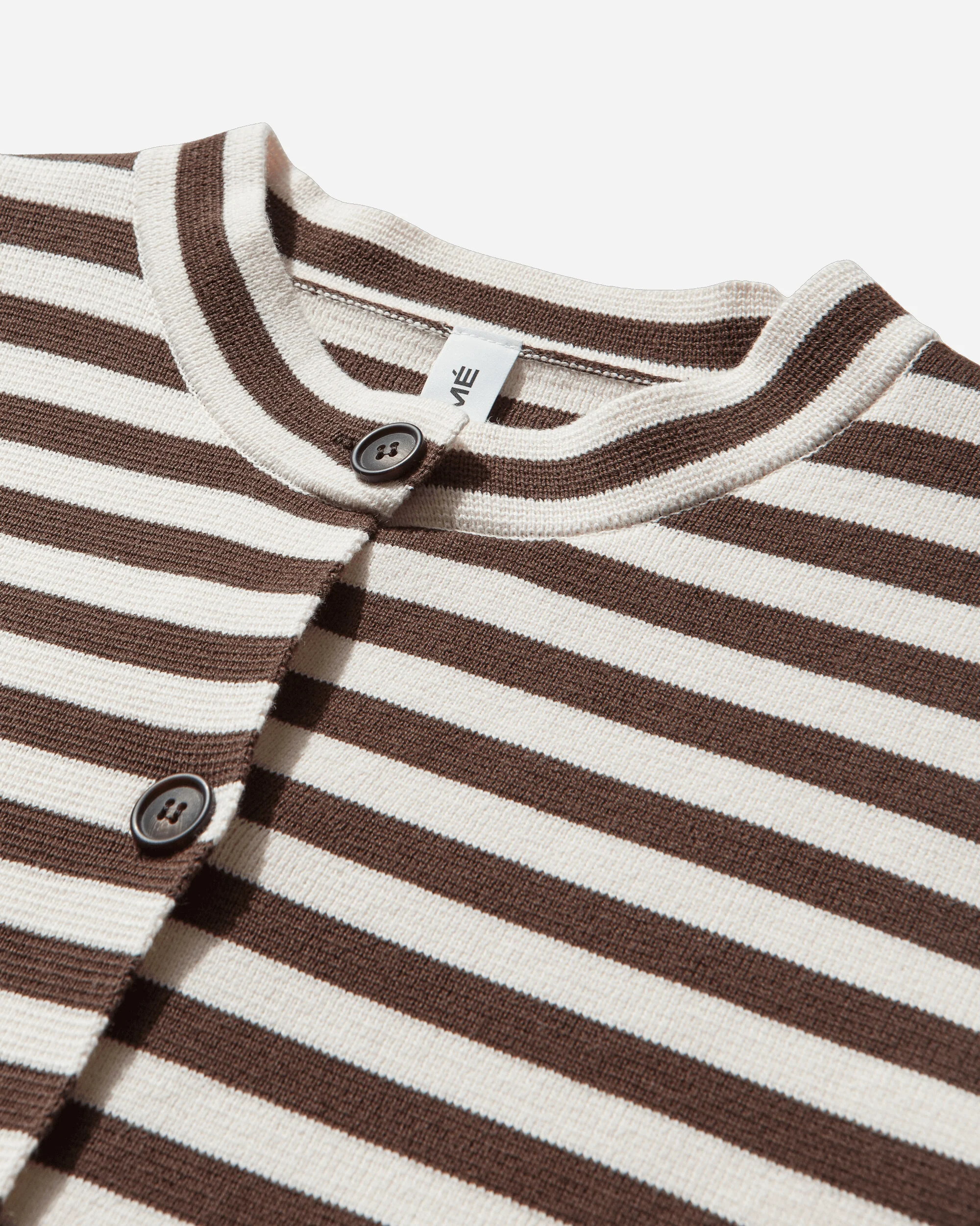 Women's KodyRS Knit Cardigan Creme Stripe - Image 3