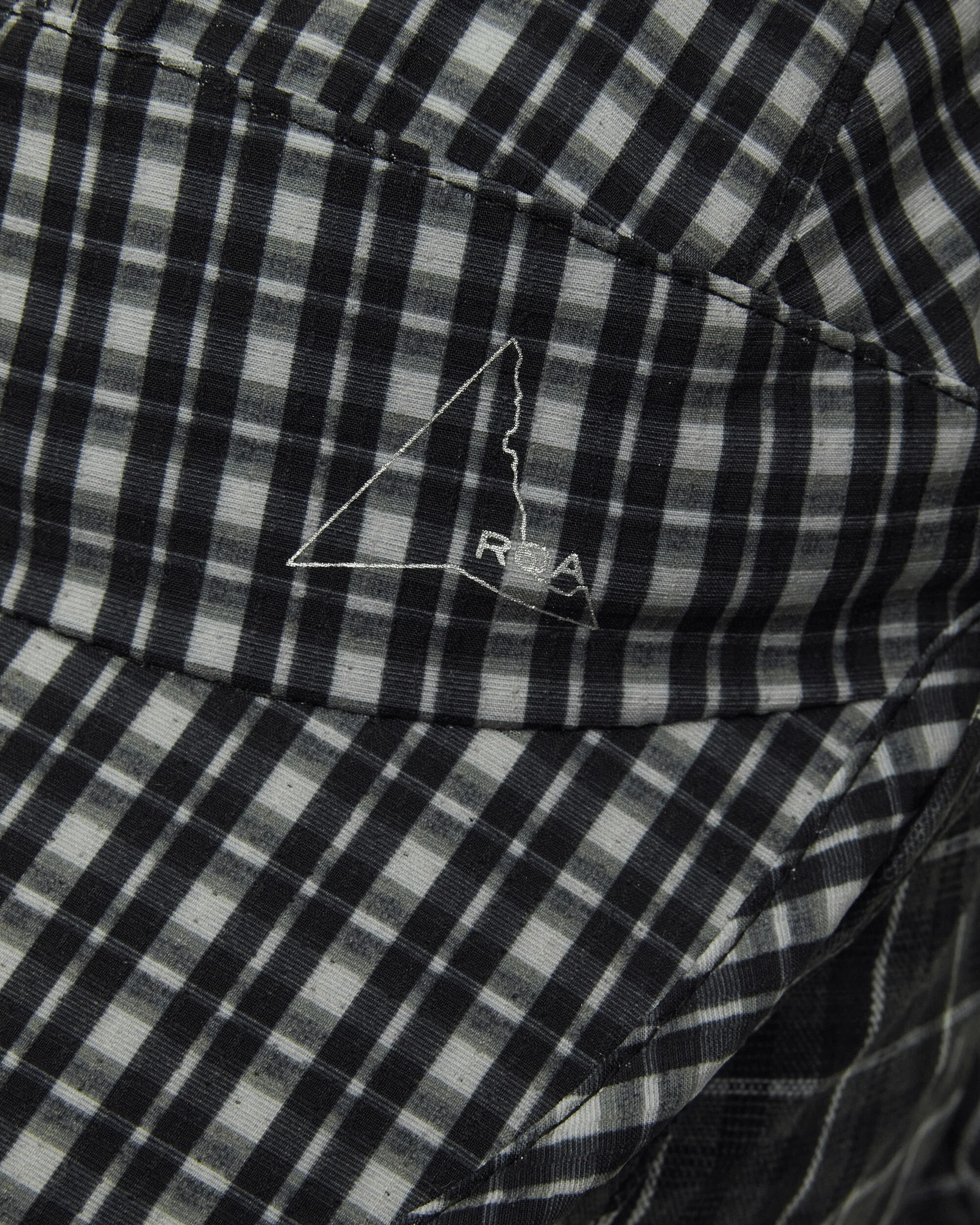 Aair Floweave Printed Check Desert Cap Anthracite - Image 7