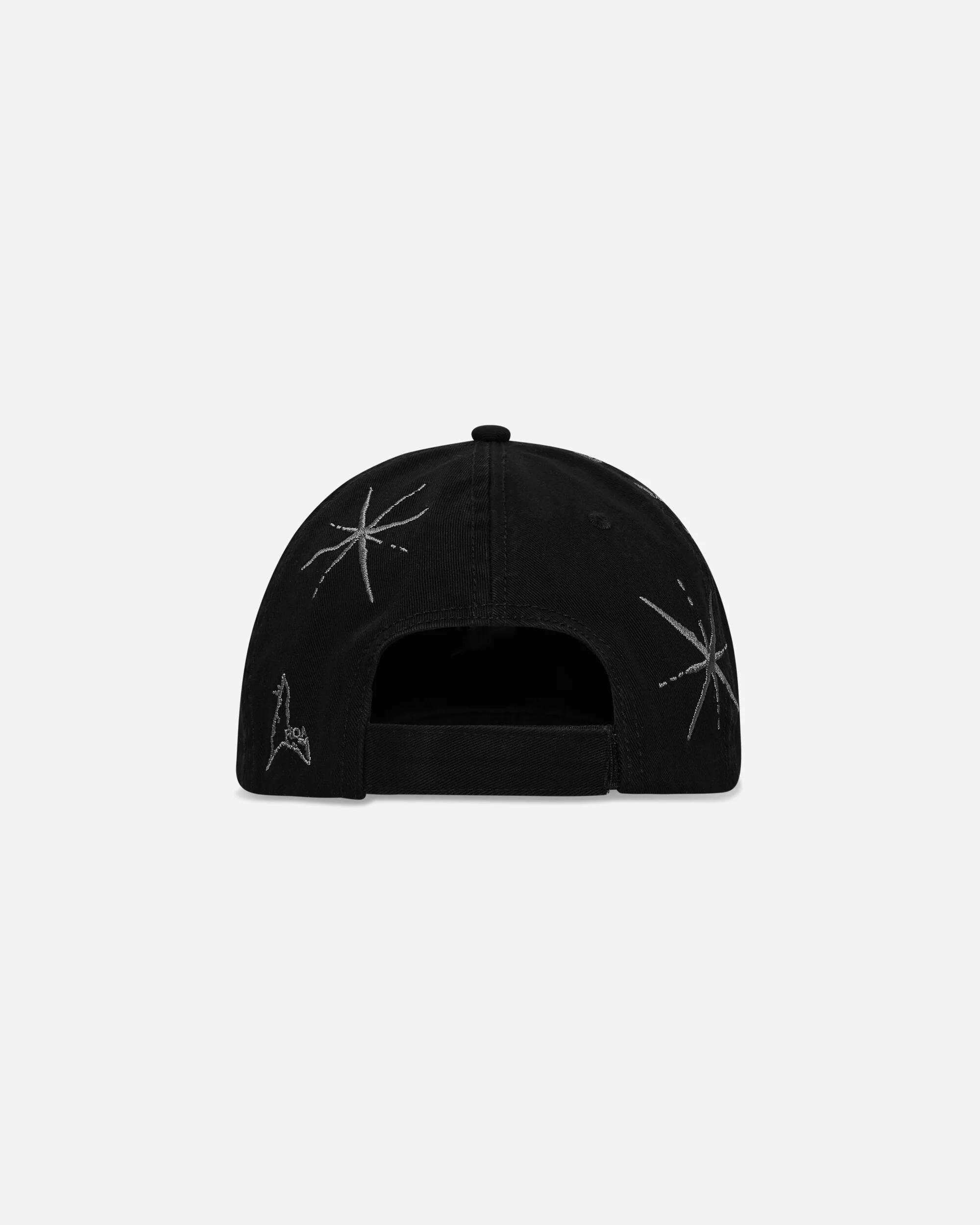 Ryli Embriodered 6-Panel Cap Washed Black - Image 4