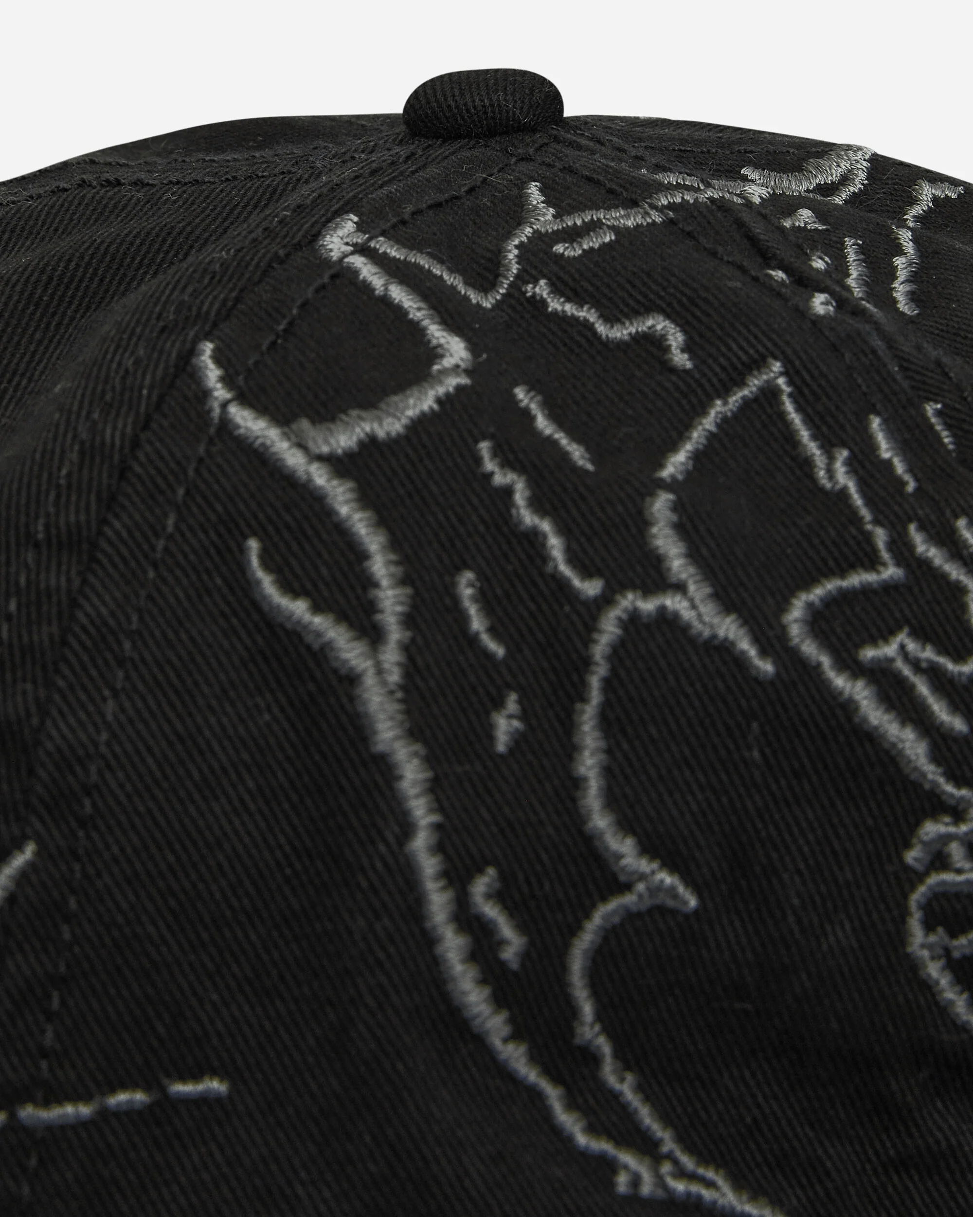 Ryli Embriodered 6-Panel Cap Washed Black - Image 8
