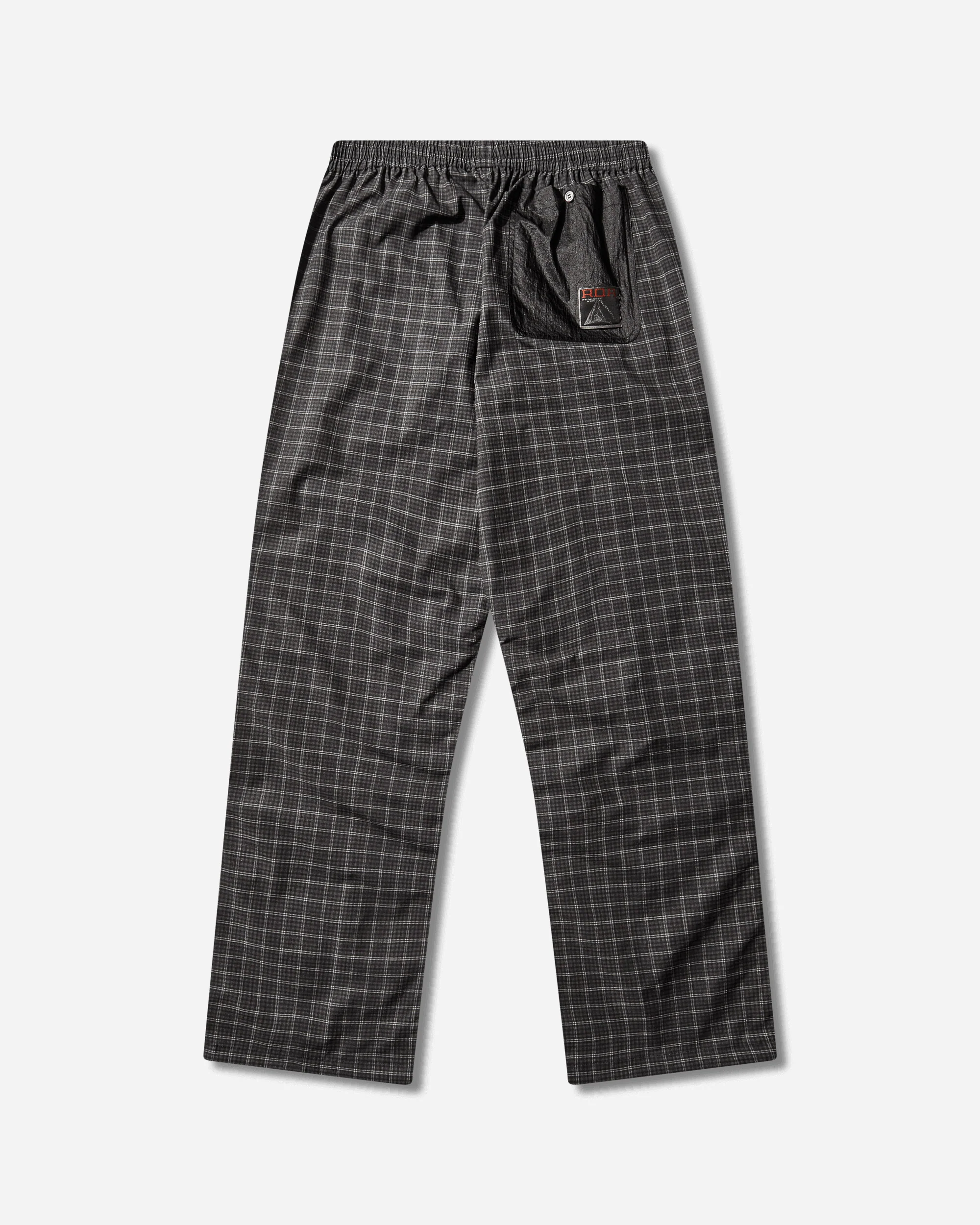 Men's Aaair FloWeave Printed Check Elasticated Waistband Pants Anthracite - Image 2