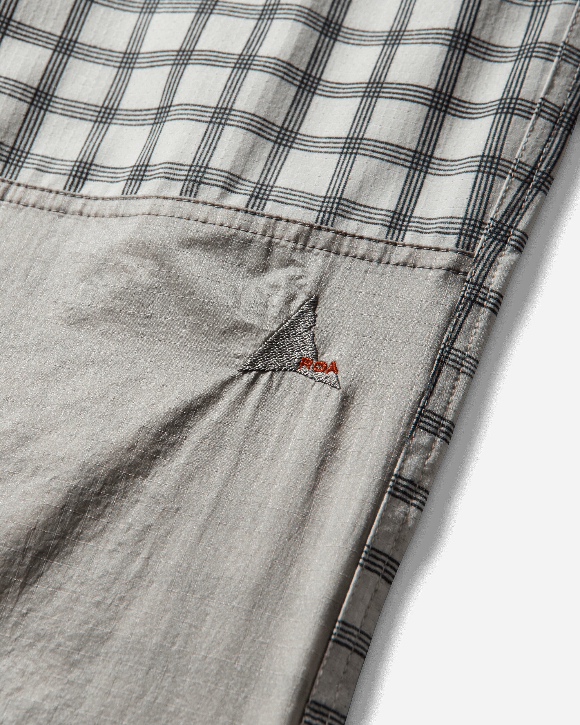 Men's Aaair FloWeave Printed Check Elasticated Waistband Pants White - Image 4