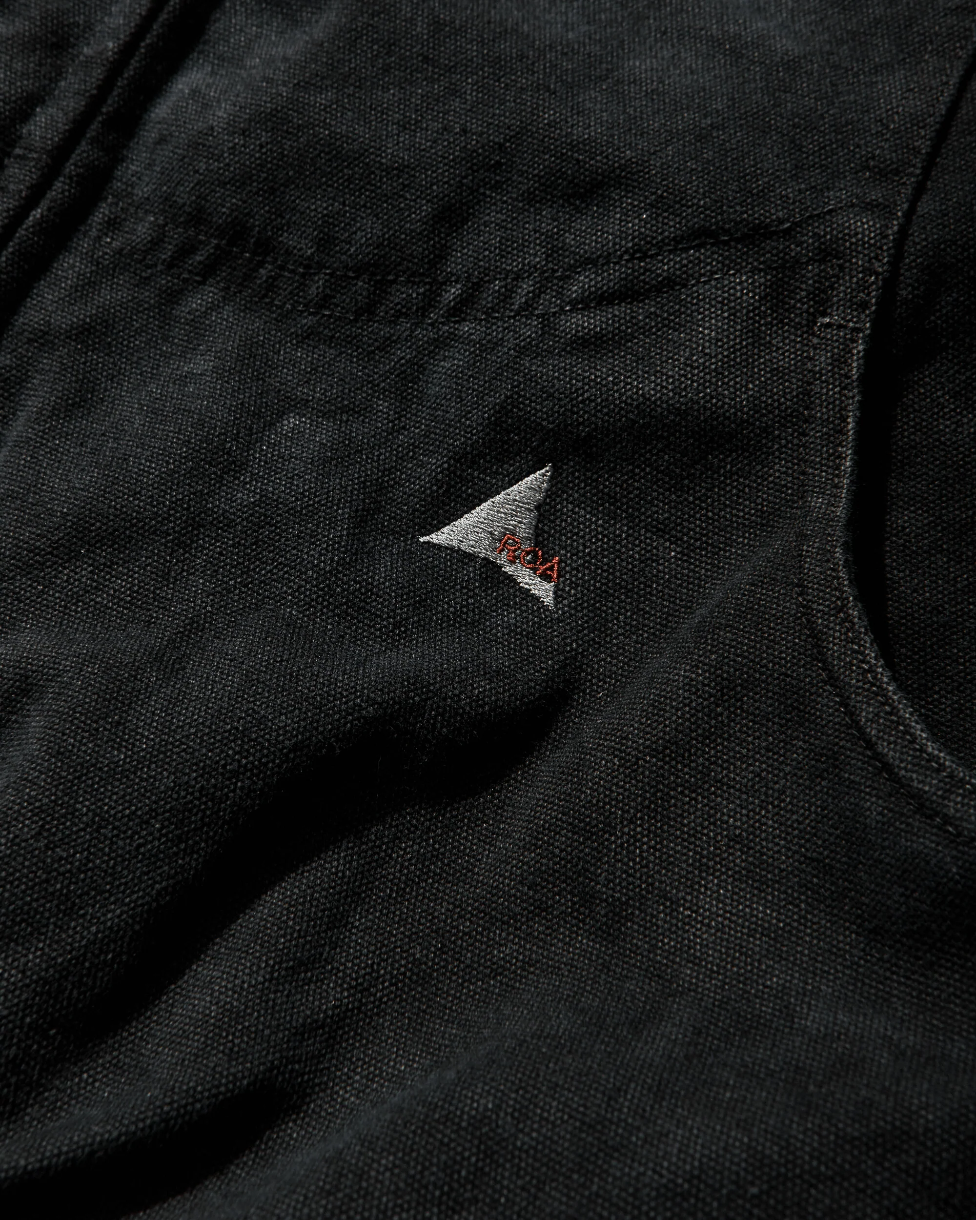 Men's Ash Canvas Jacket Washed Black - Image 4