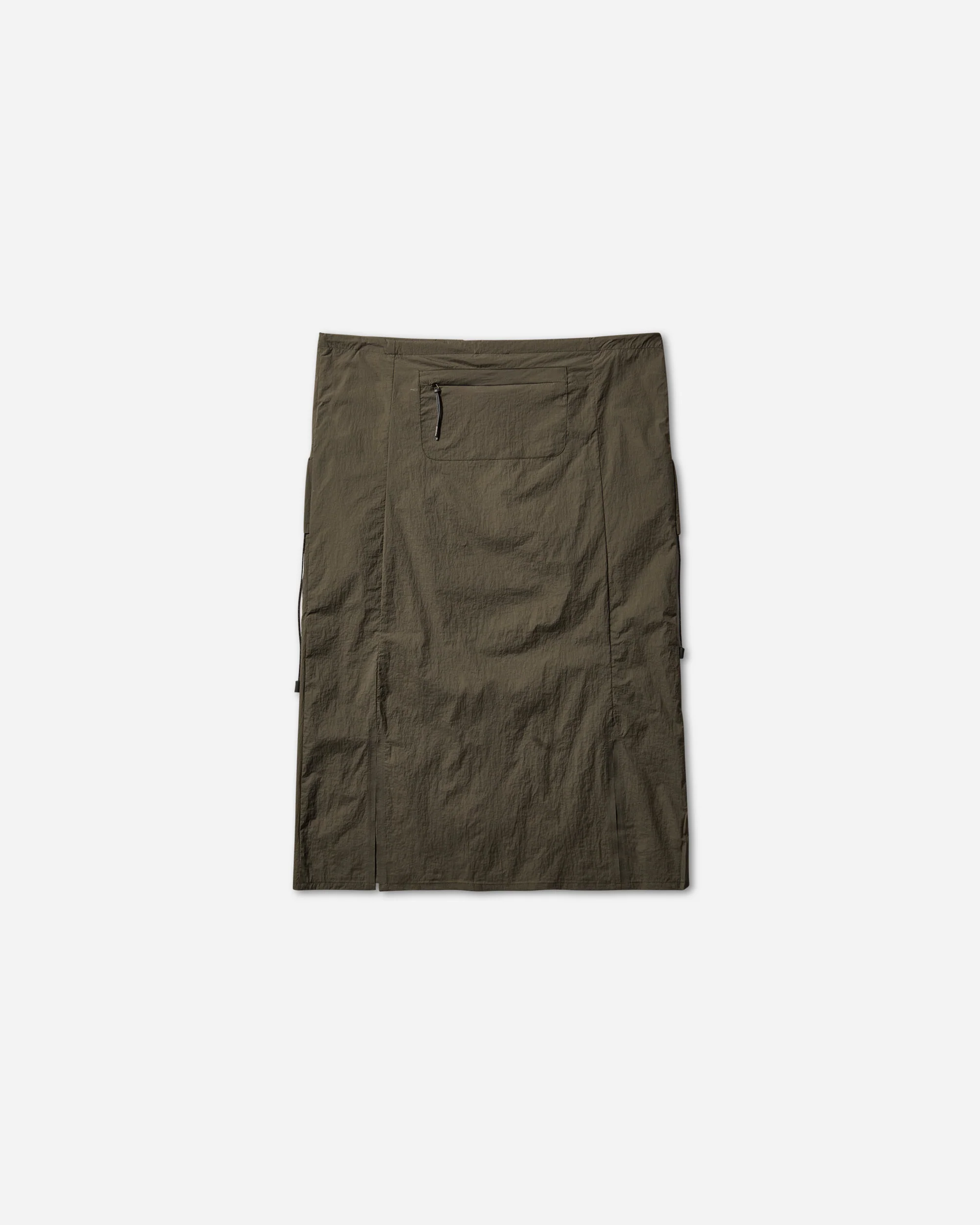 Women's Gly See Through Mid Skirt Olive - Image 2