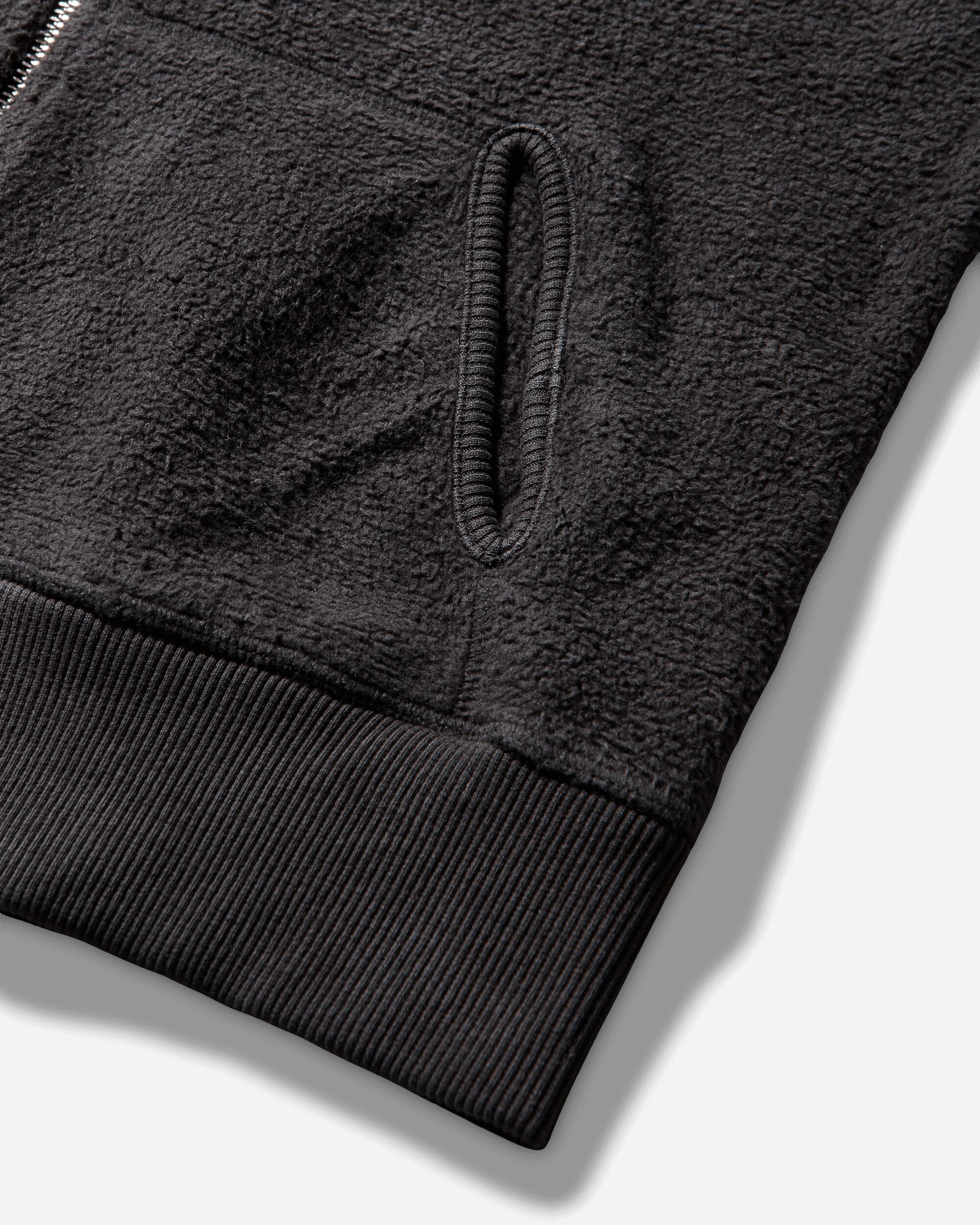 Women's Guniy Inside Out Zip-Up Baby Hoodie Washed Black - Image 4