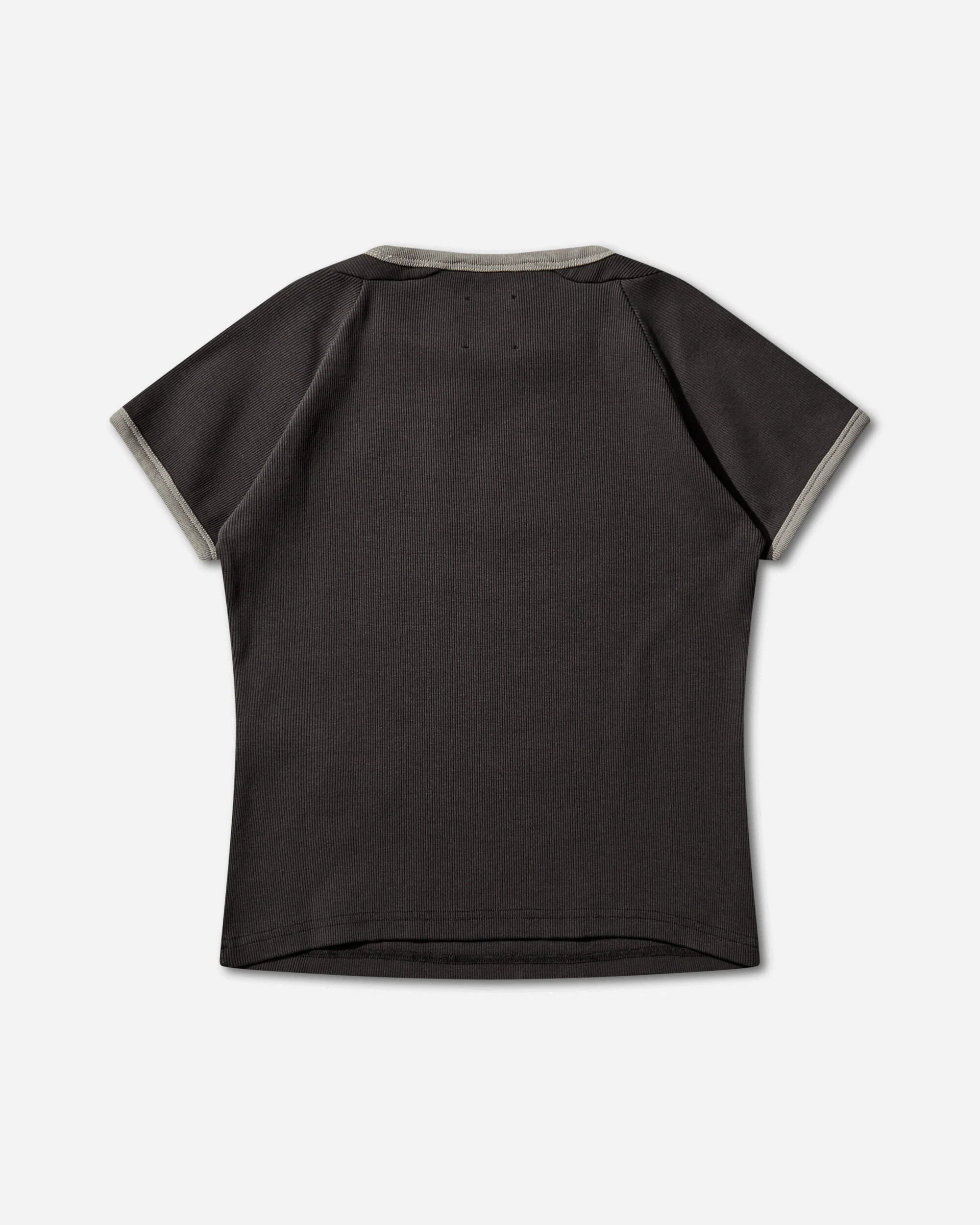 Women's Guniy Ribbed Baby T-Shirt Washed Black - Image 2