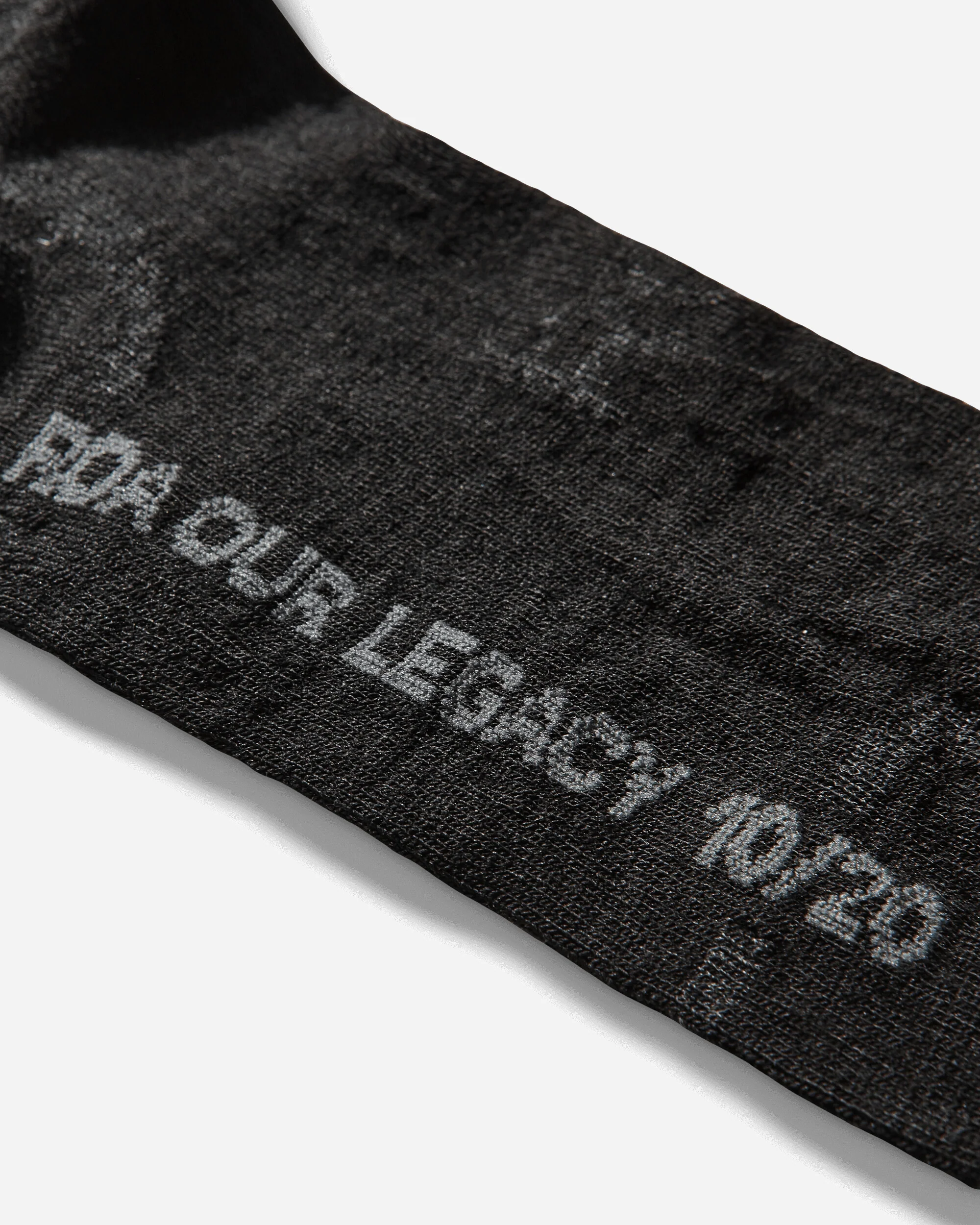 Our Legacy WORK SHOP Merino Knee High Socks Carbon - Image 4