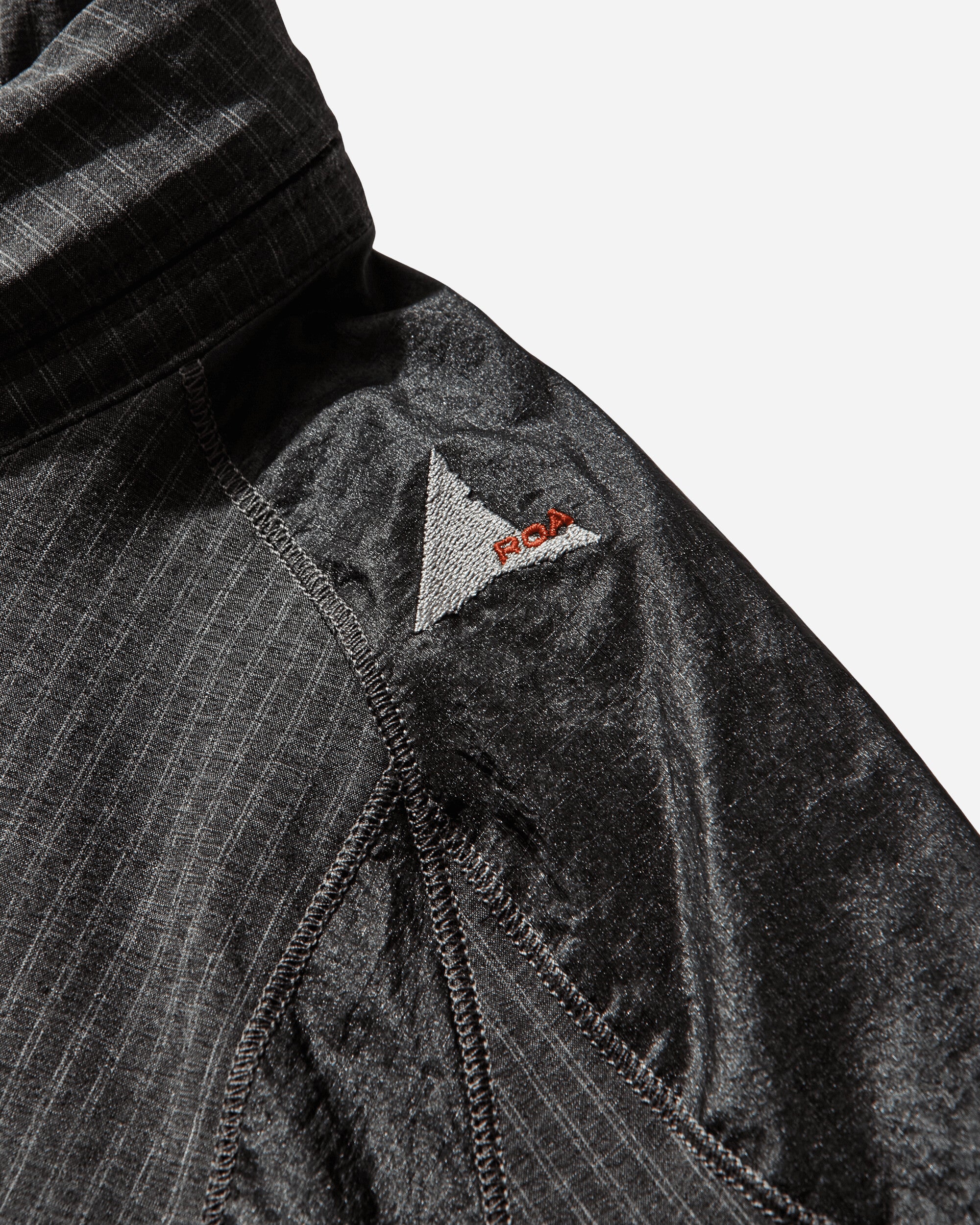Men's Numb Pinstriped Hooded Wind Jacket Black - Image 5