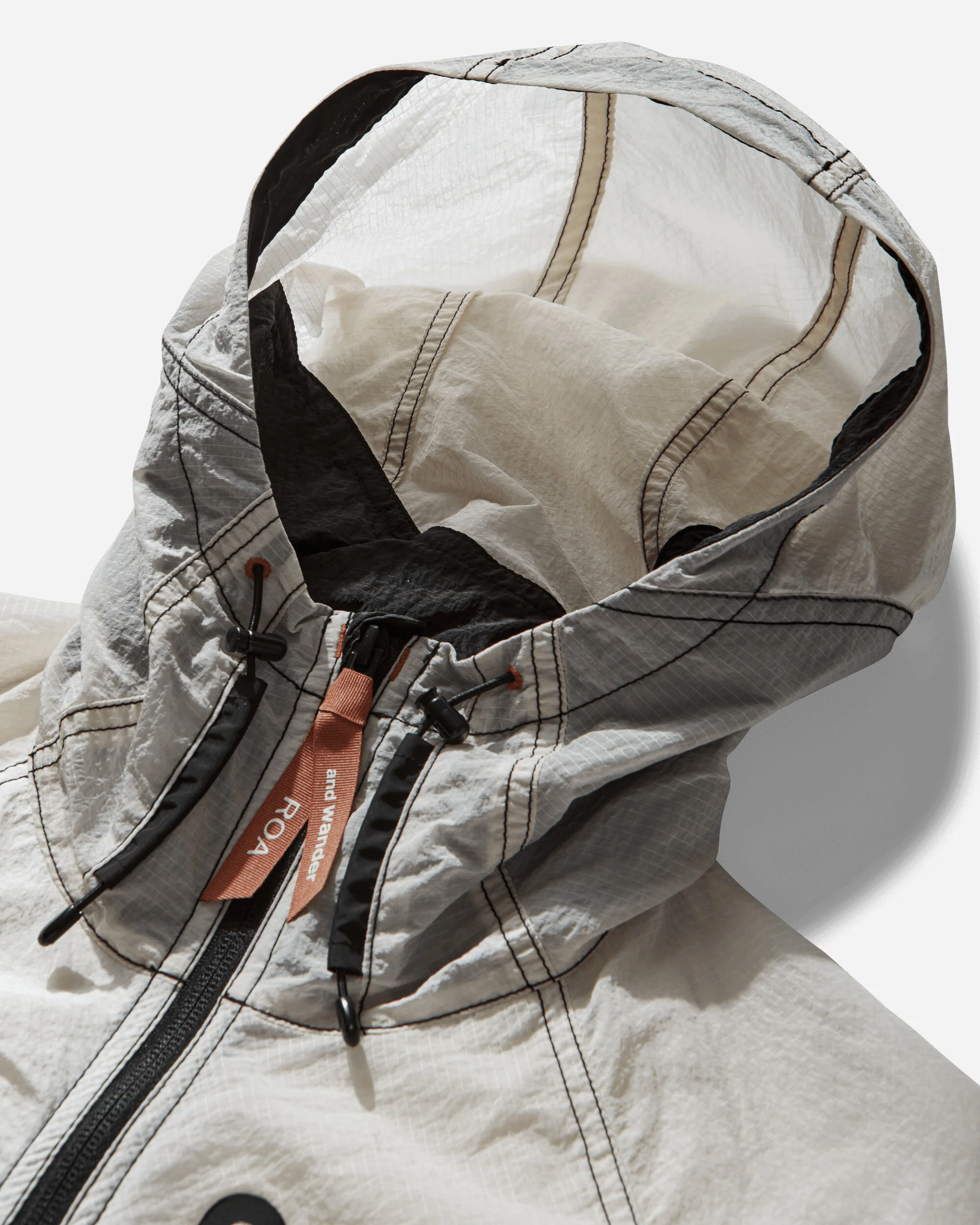 and wander Ripstop Wind Jacket Off White - Image 5