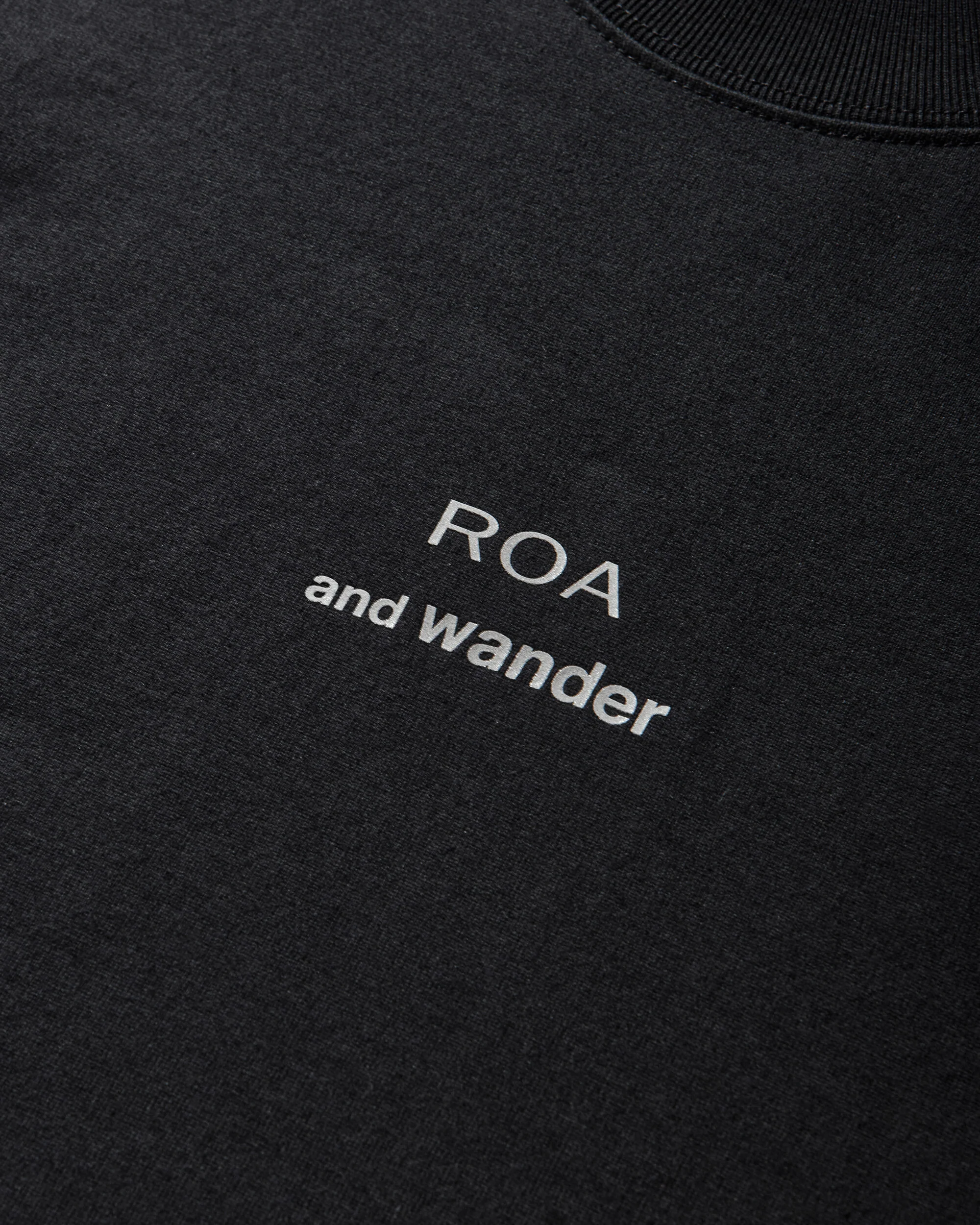 and wander Logo Printed T-Shirt Black - Image 3
