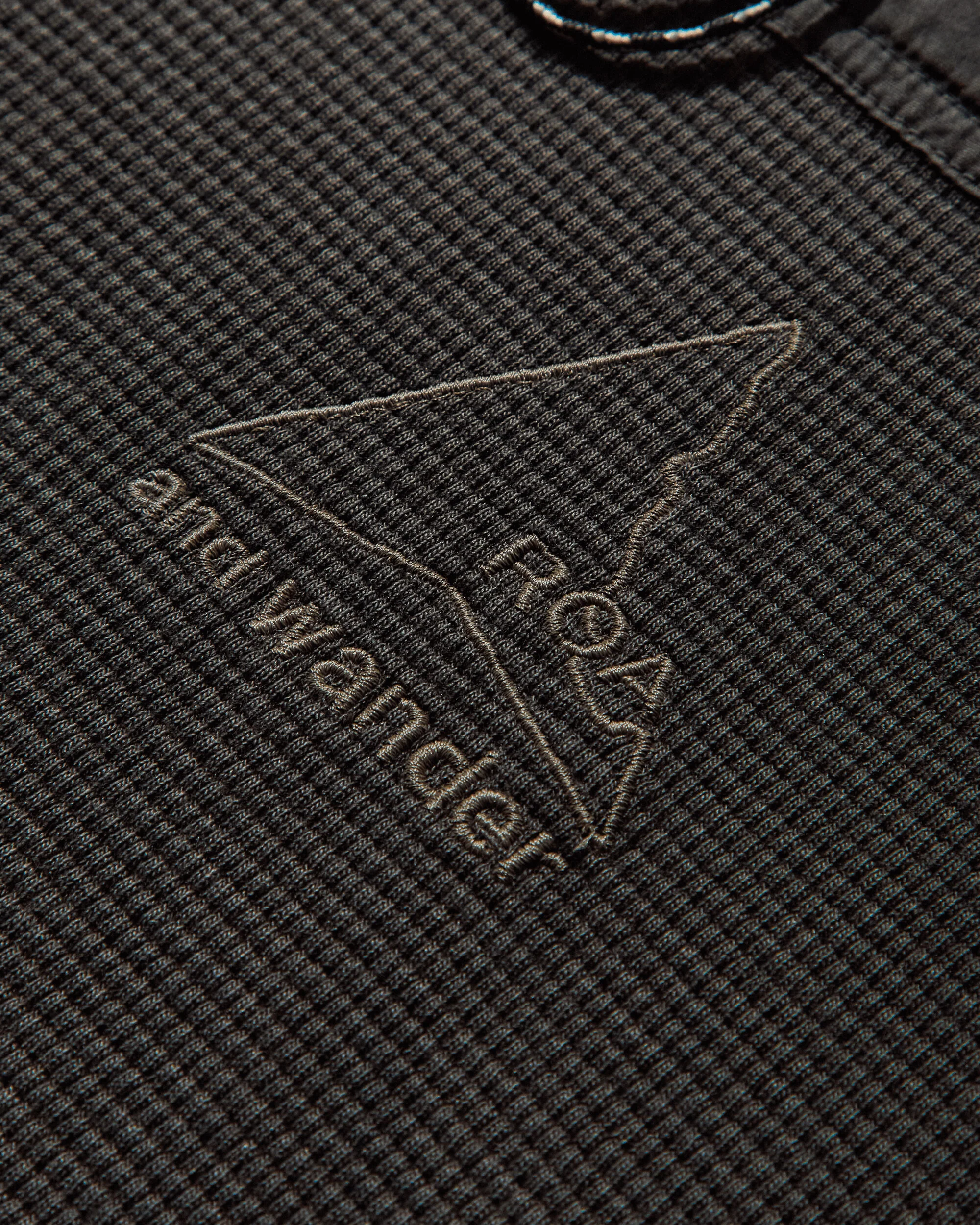 and wander Garment-Dyed Longsleeve Top Black - Image 3
