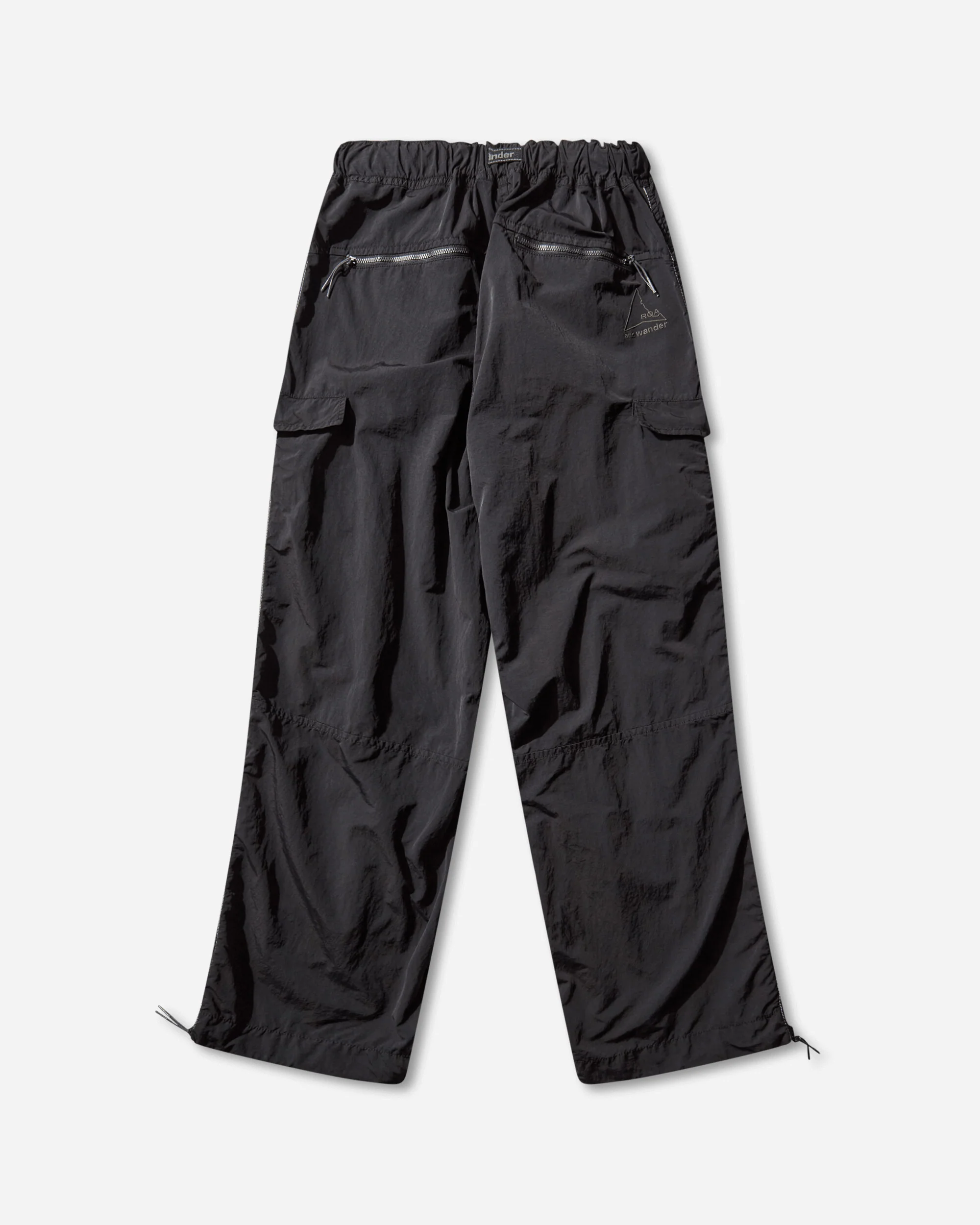 and wander Garment-Dyed Nylon Pants Black - Image 2