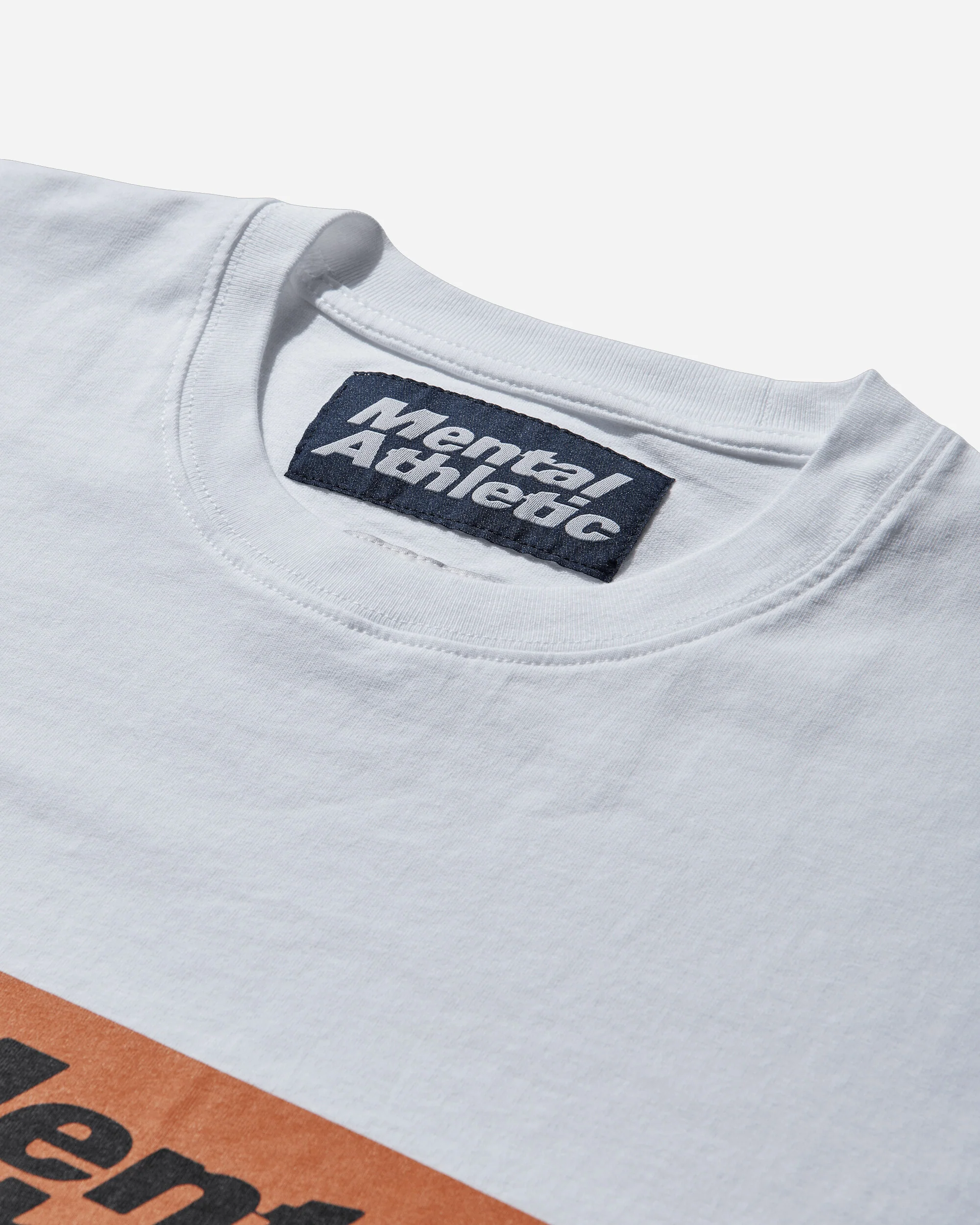 Men's Mental Athletic Logo T-Shirt Off White - Image 4