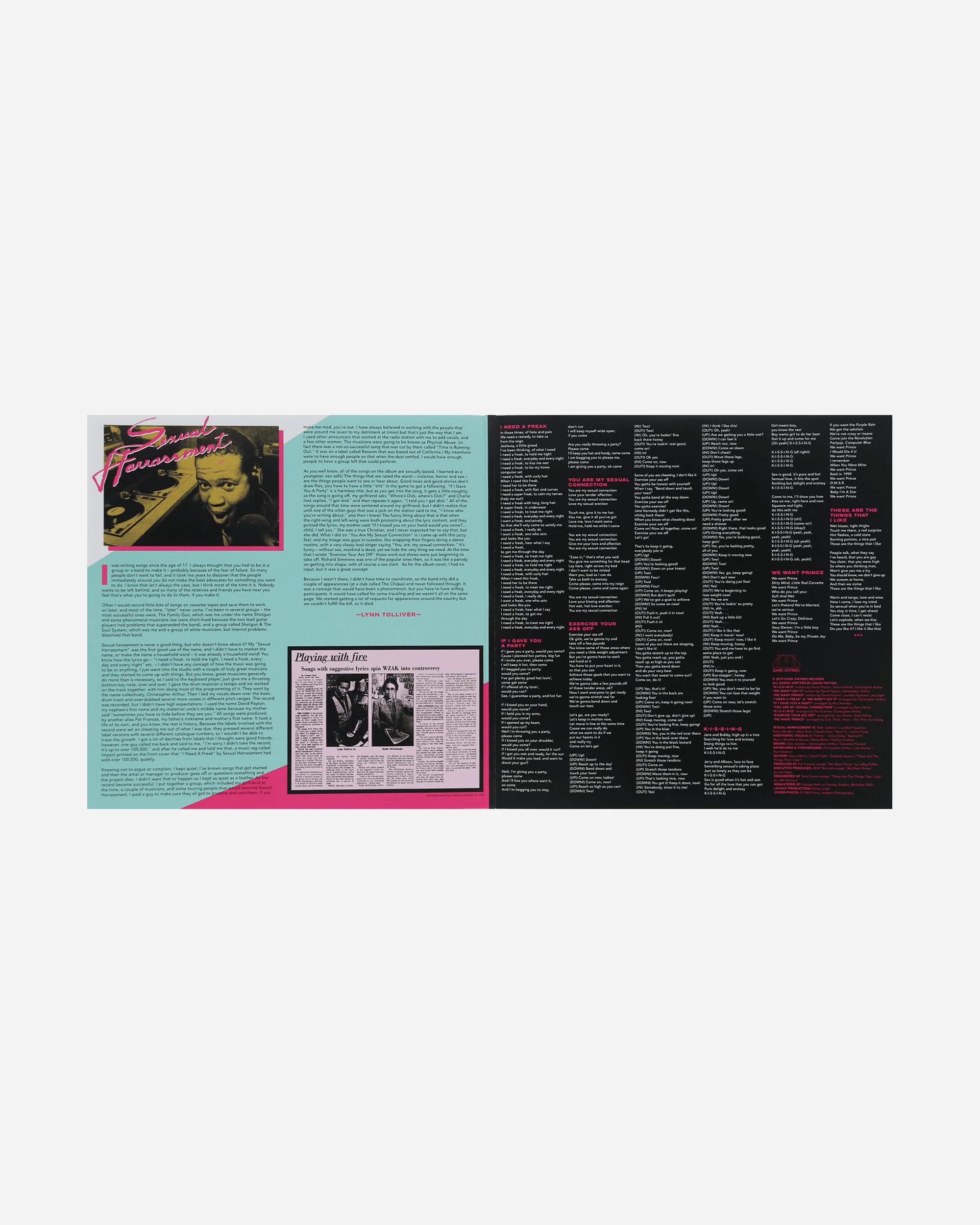 I Need A Freak - Sexual Harrassment Vinyl - Image 2