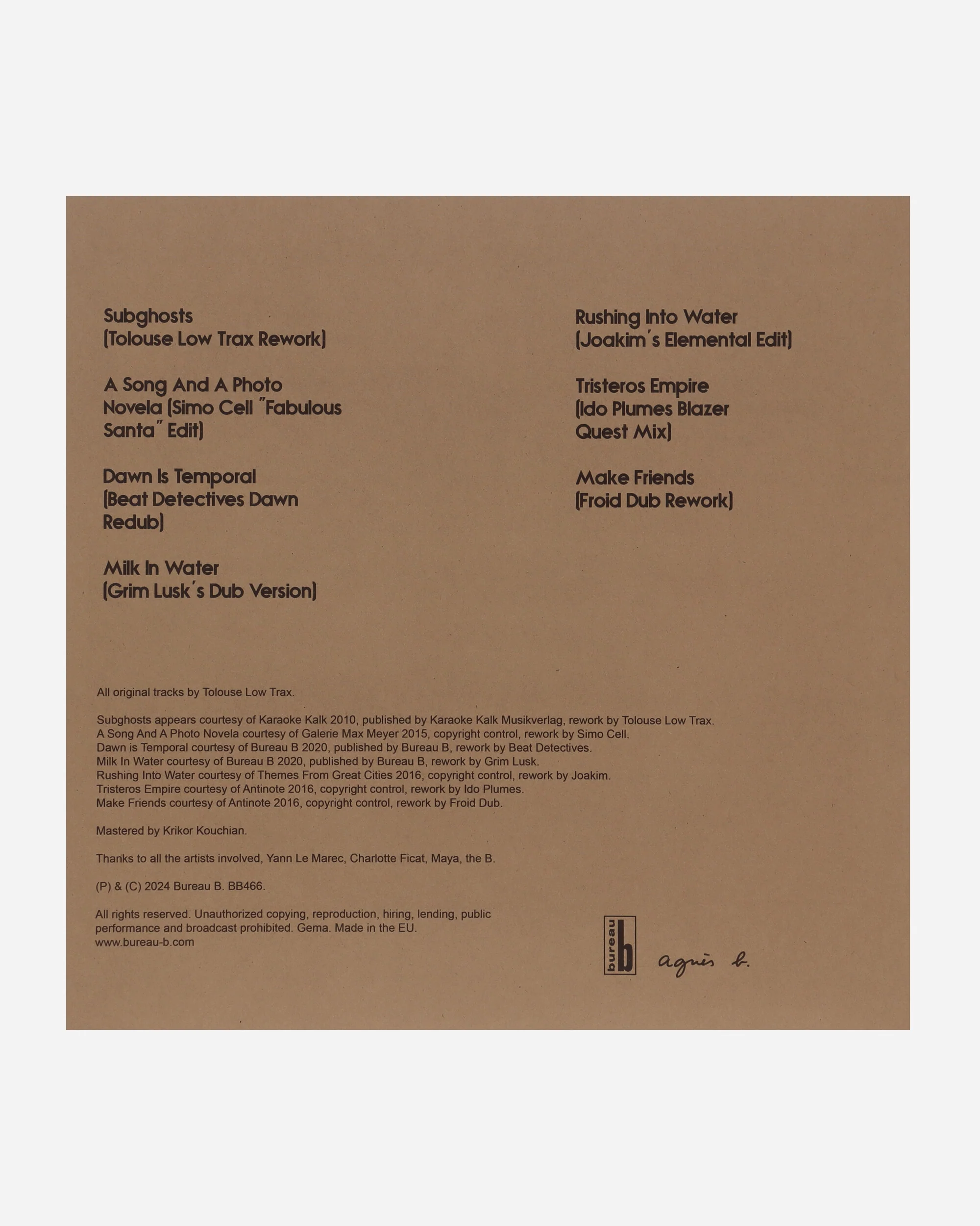Kiosque Version - Tolouse Low Track Vinyl - Image 2