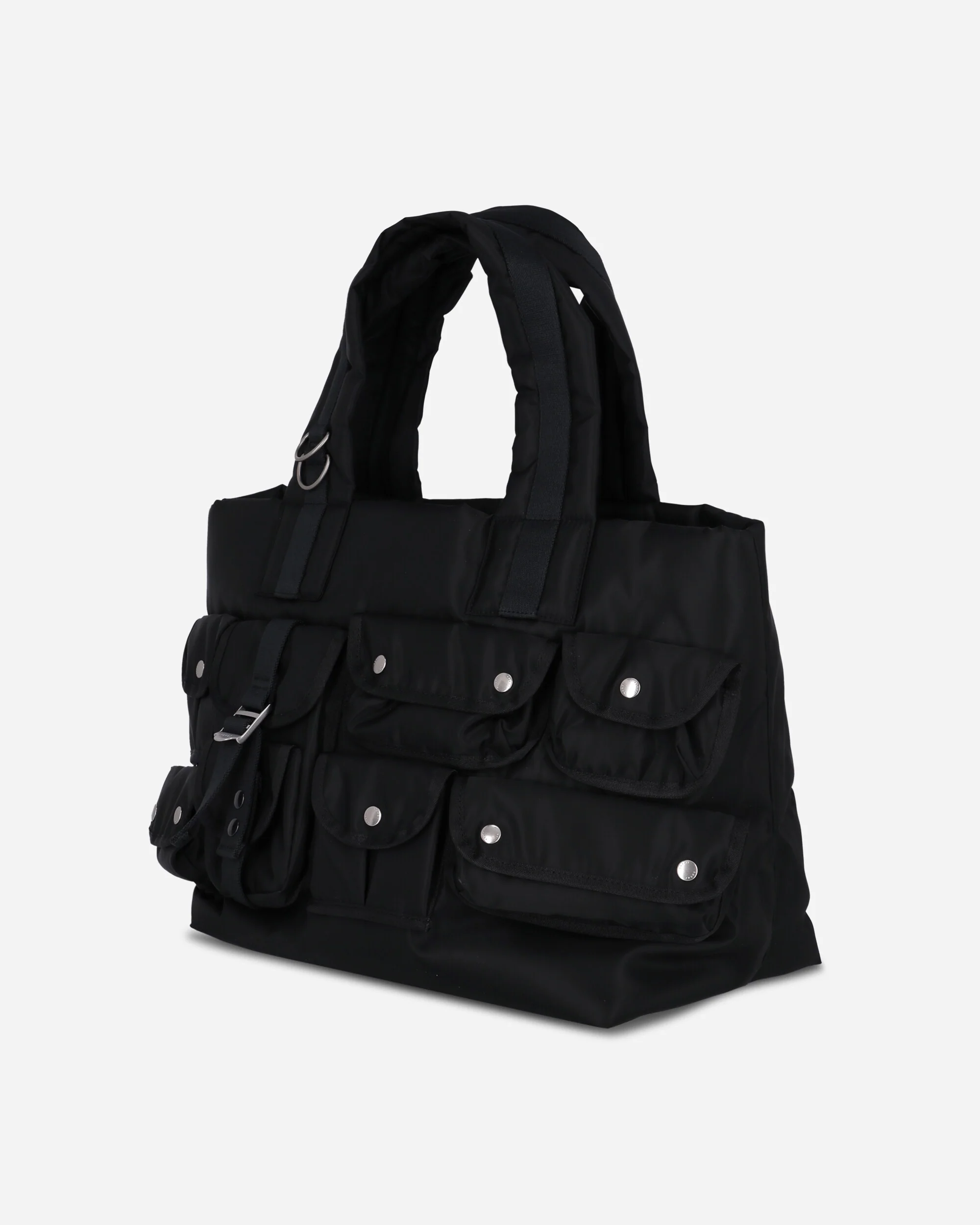 Nylon Tote Bag Black - Image 2