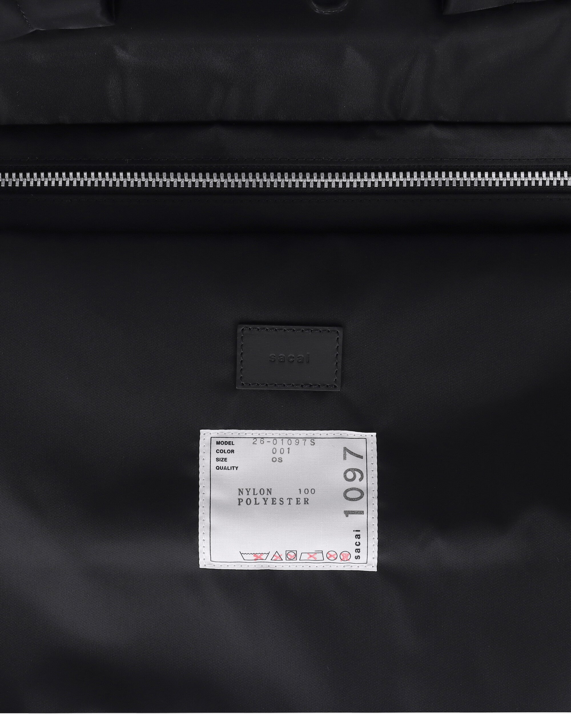 Nylon Tote Bag Black - Image 5