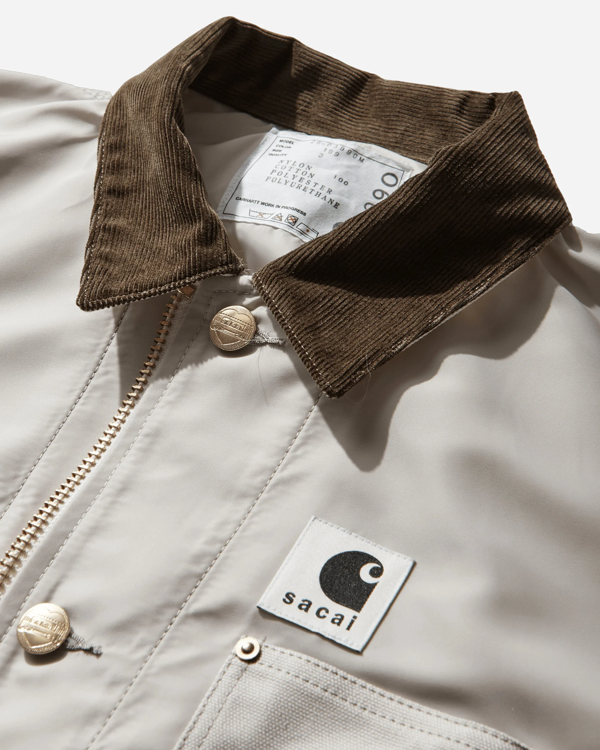 Carhartt WIP Nylon Twill x Duck Blouson Ivory - Image 3