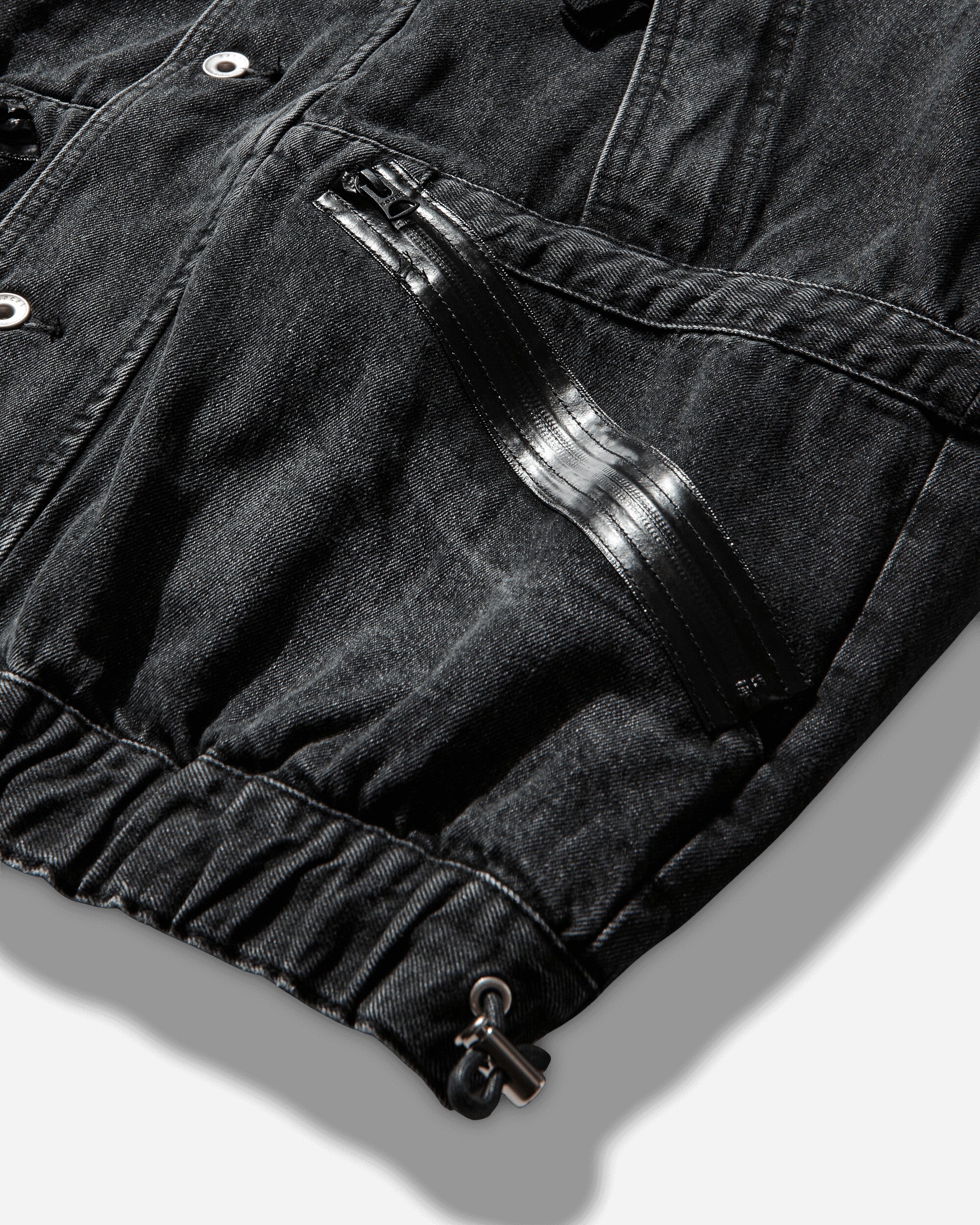 Men's Denim Blouson Black - Image 3