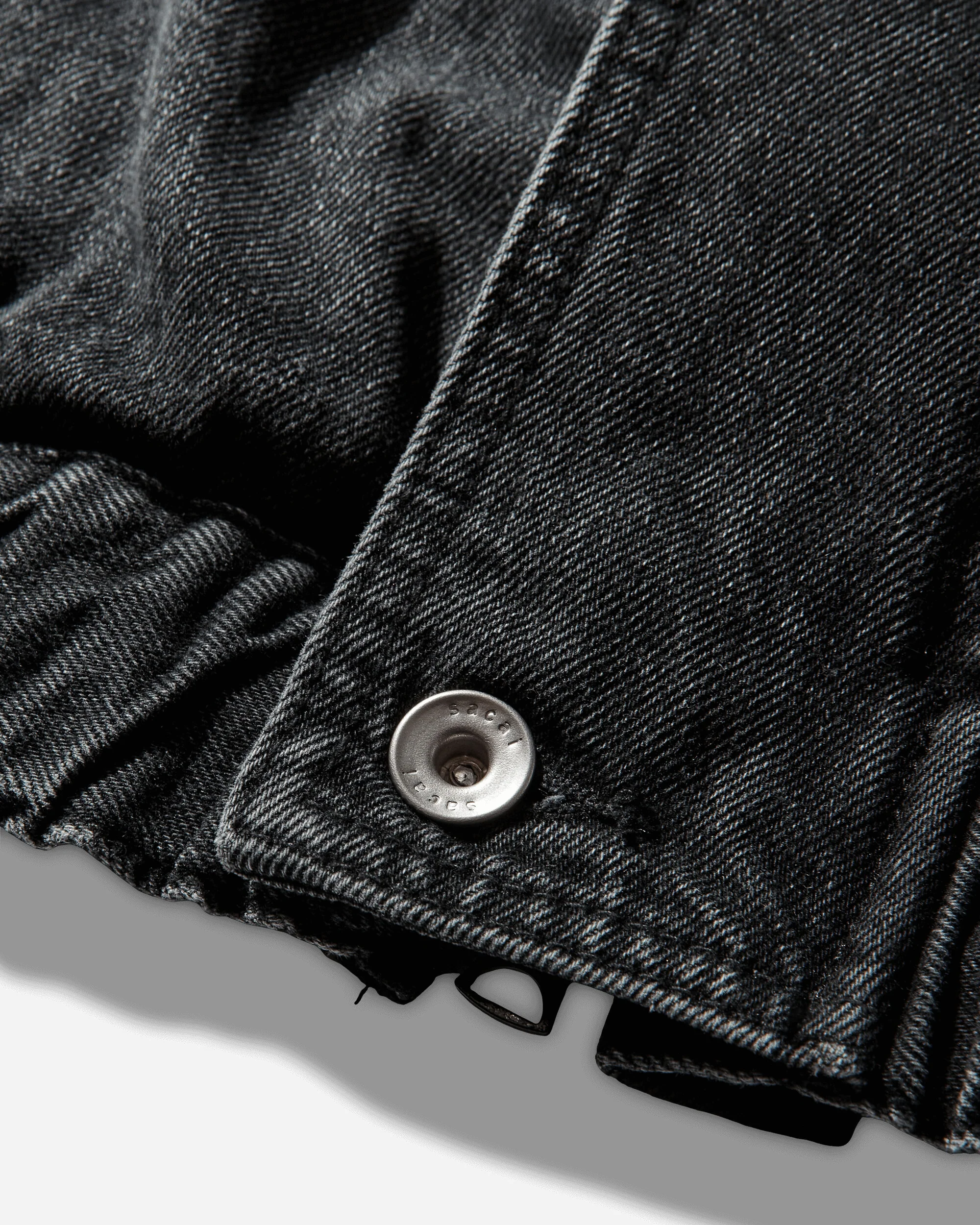 Men's Denim Blouson Black - Image 4