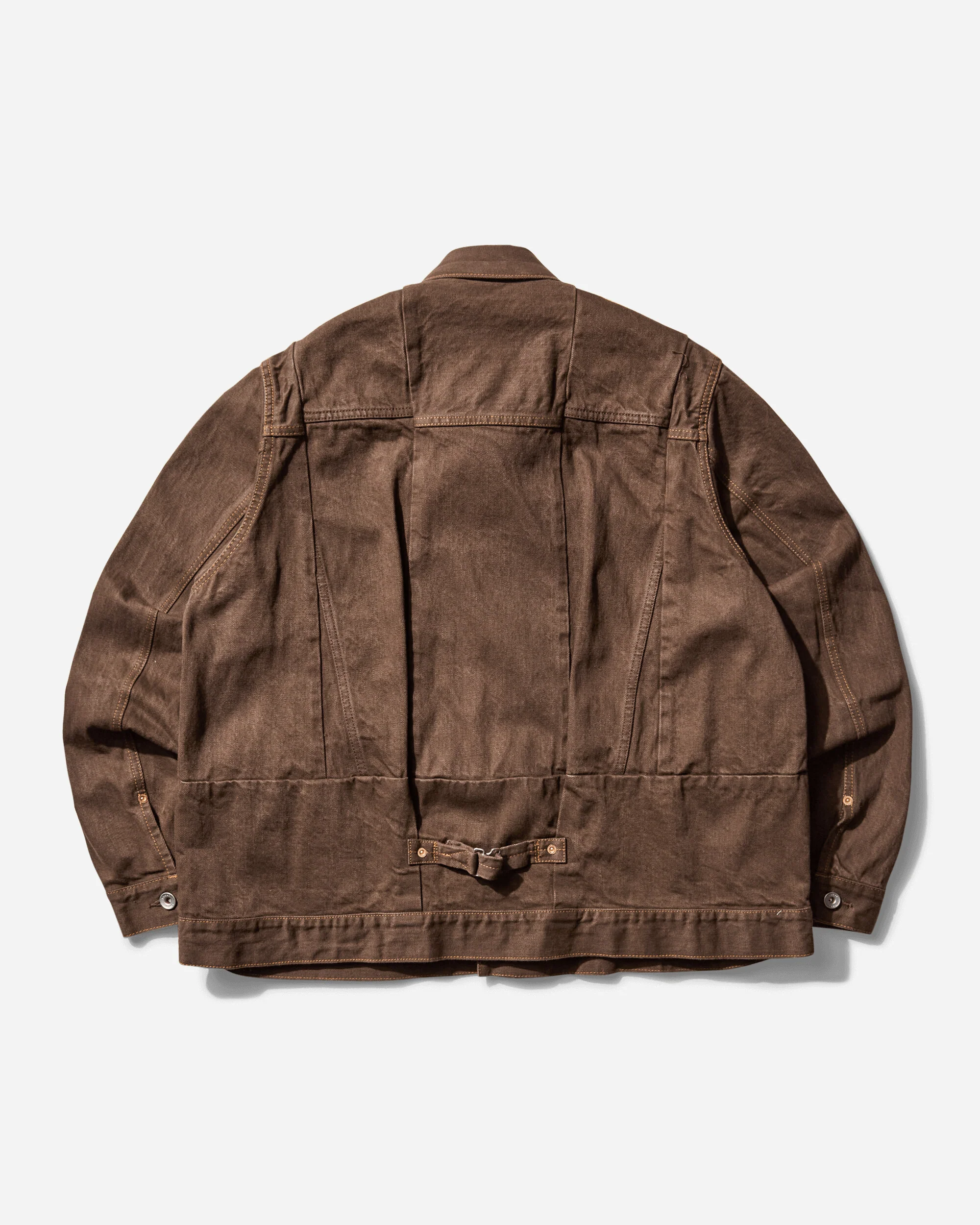 Men's Denim Jacket Brown - Image 2