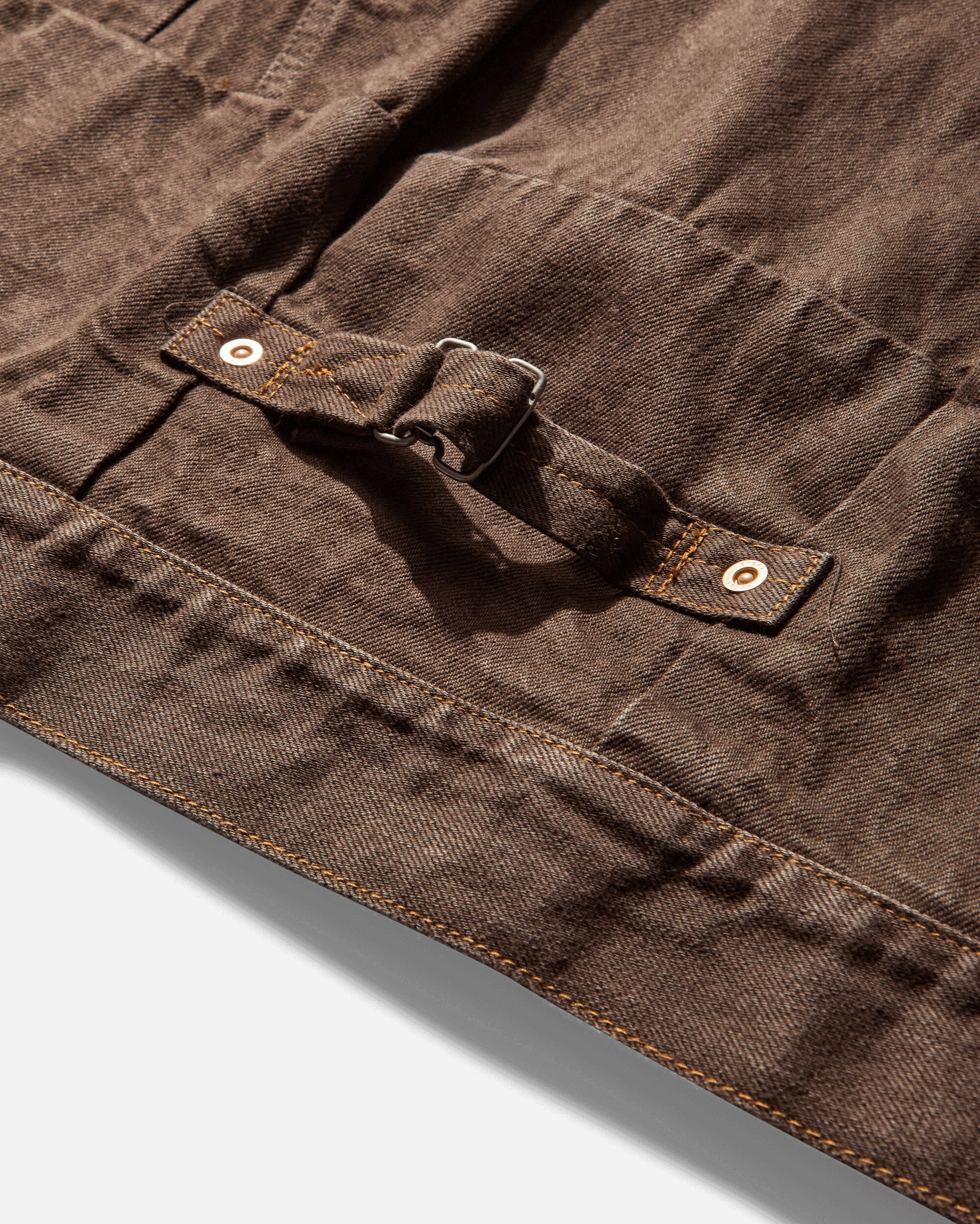 Men's Denim Jacket Brown - Image 4