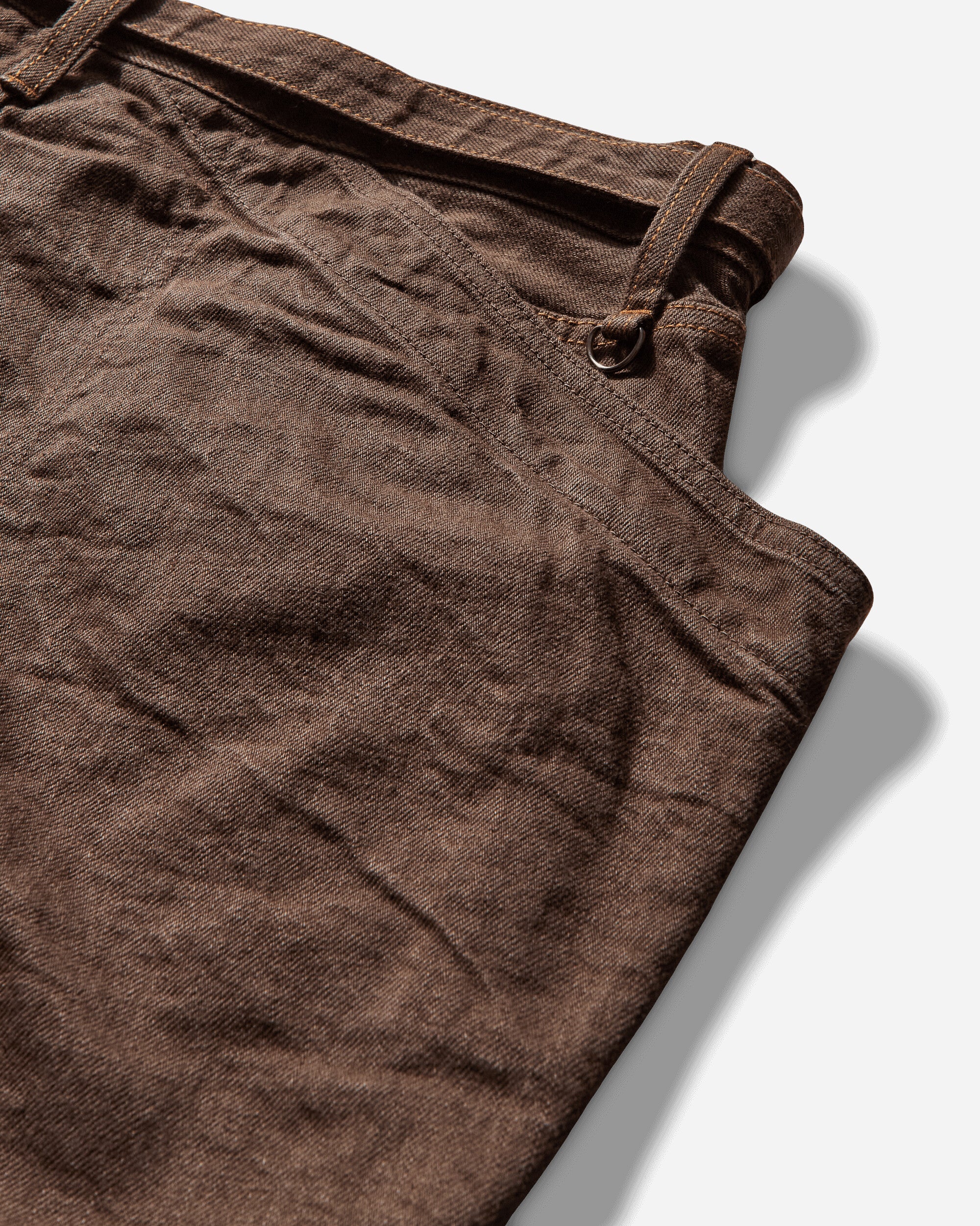 Men's Denim Pants Brown - Image 4