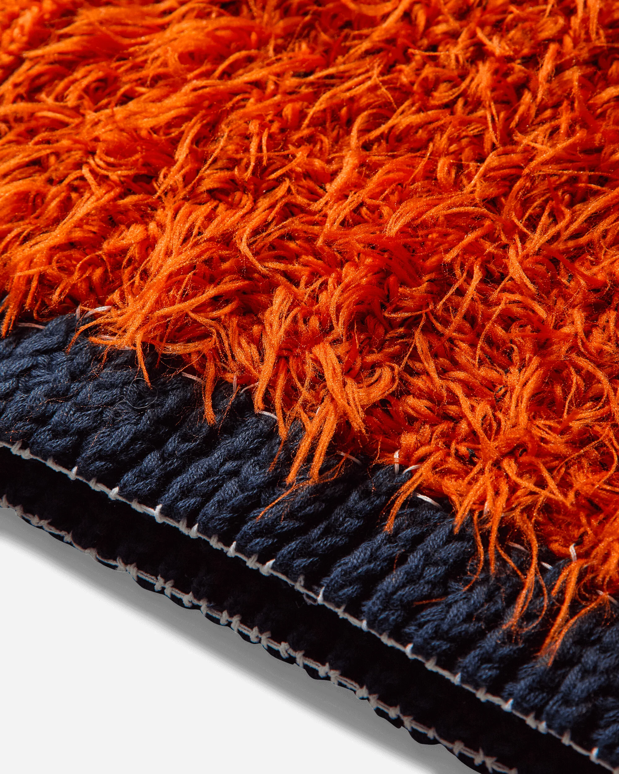 Men's Furry Knit Cardigan Orange - Image 4