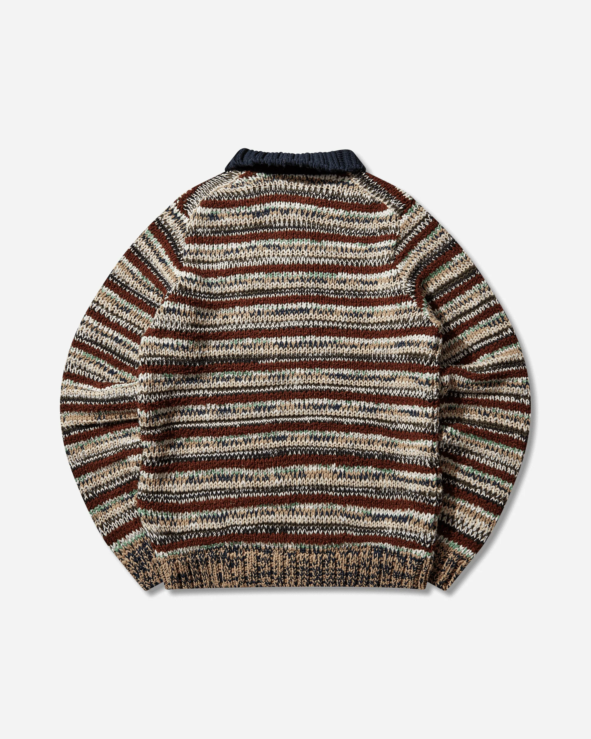 Men's Mix Knit Pullover Beige - Image 2